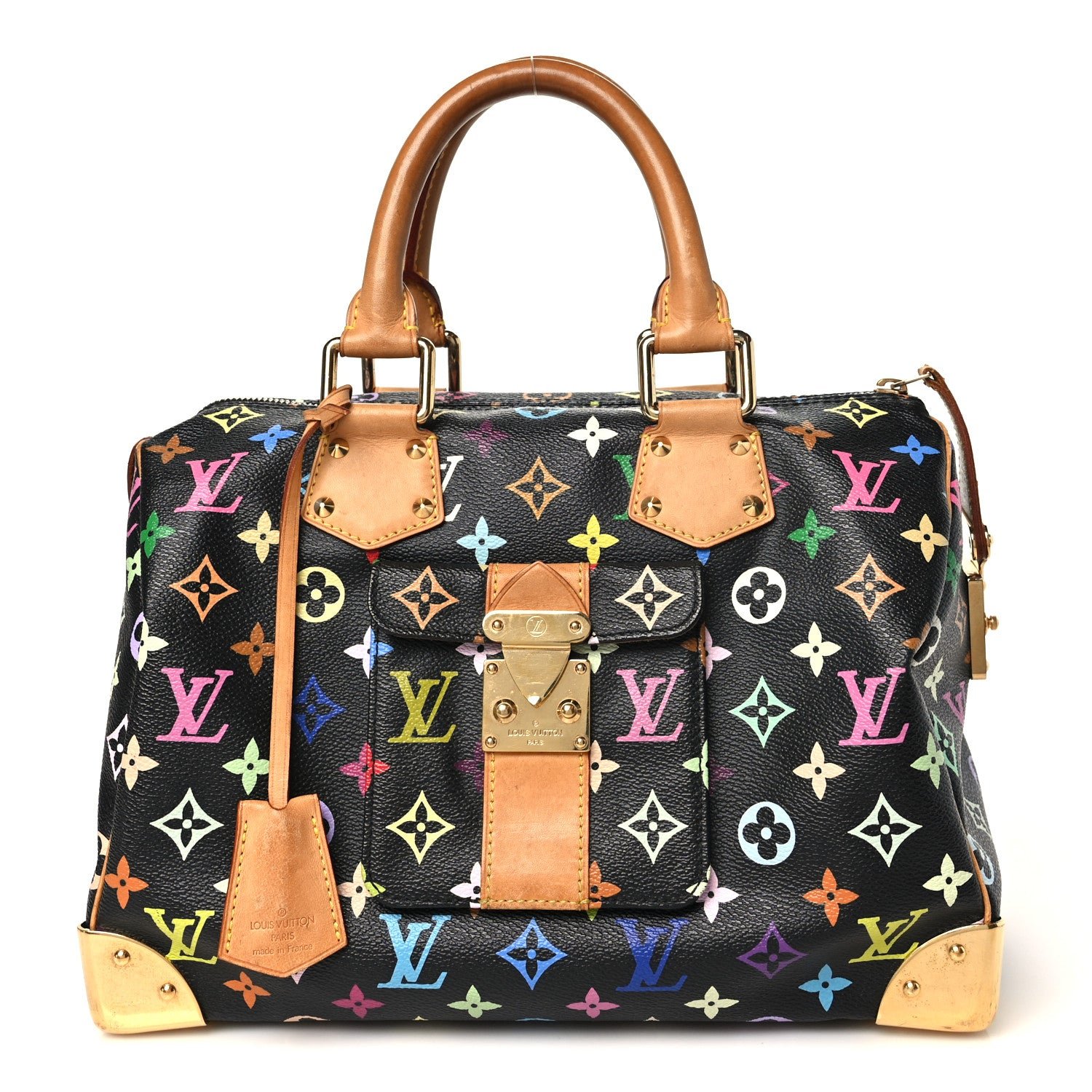 Louis Vuitton Monogram Multicolor Speedy 30 Black