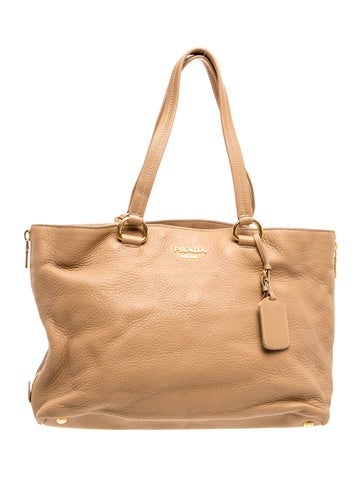 Vitello Daino Leather Shopping Tote