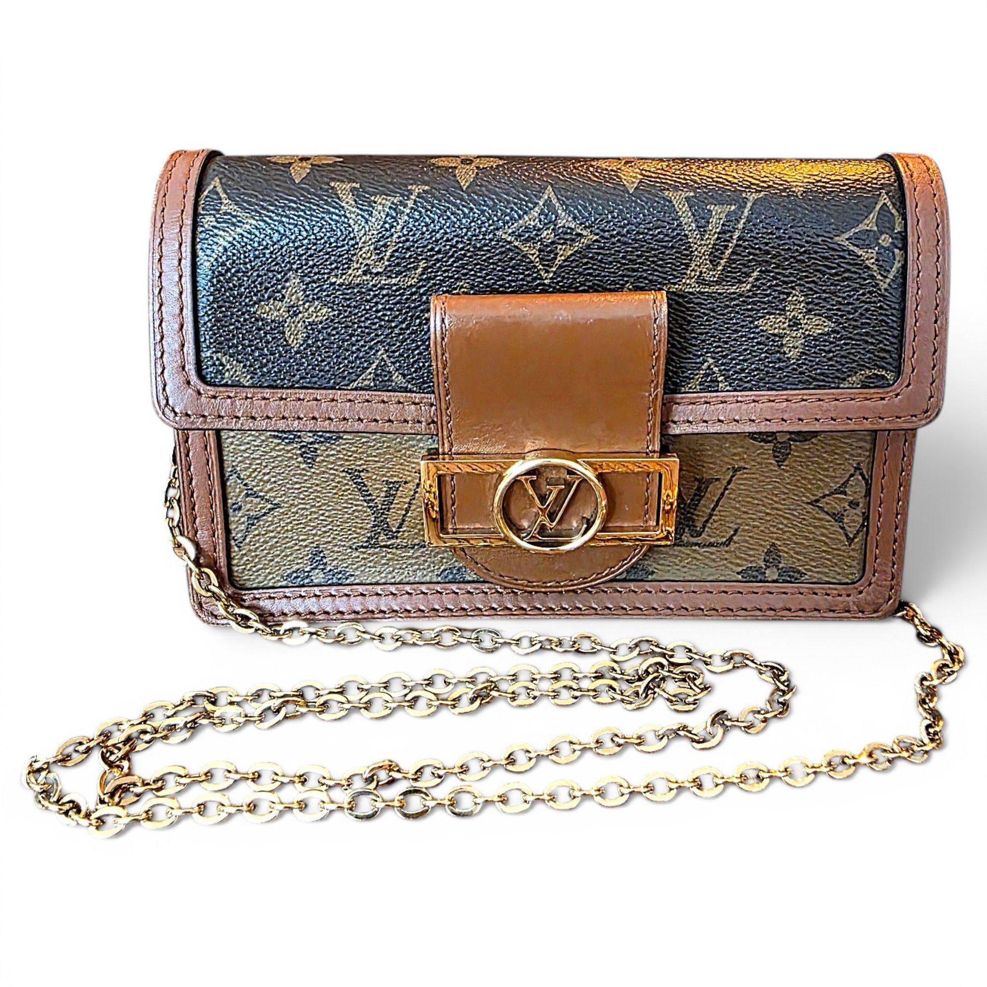Louis Vuitton Dauphine leather handbag