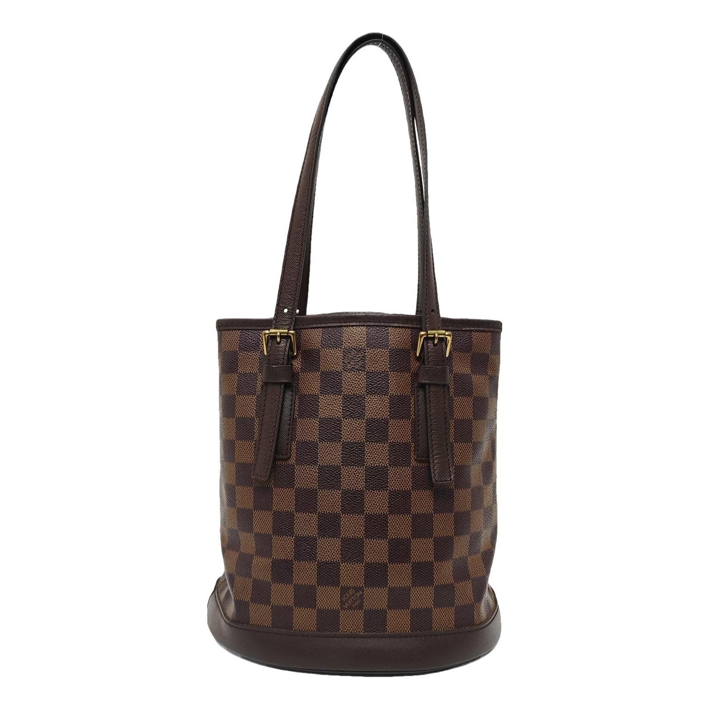 Bucket leather handbag