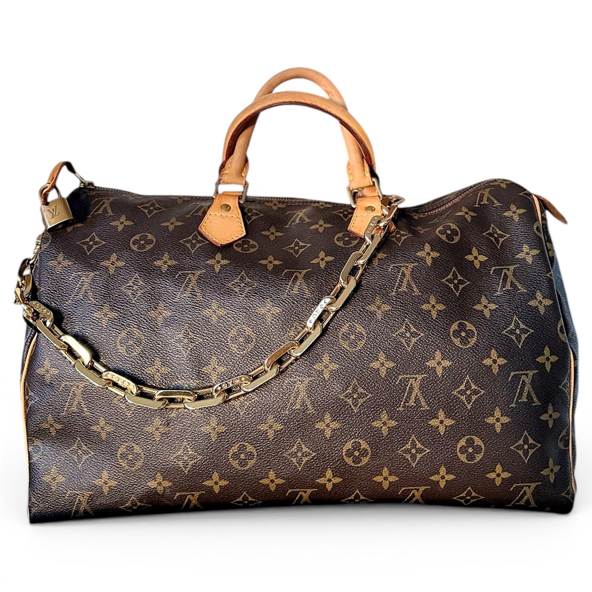 Speedy leather handbag