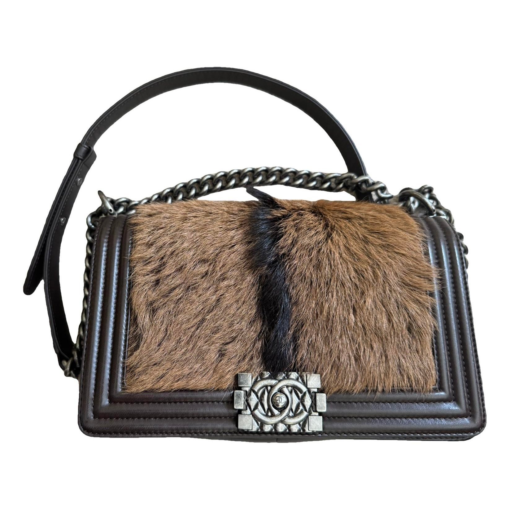 Boy pony-style calfskin handbag