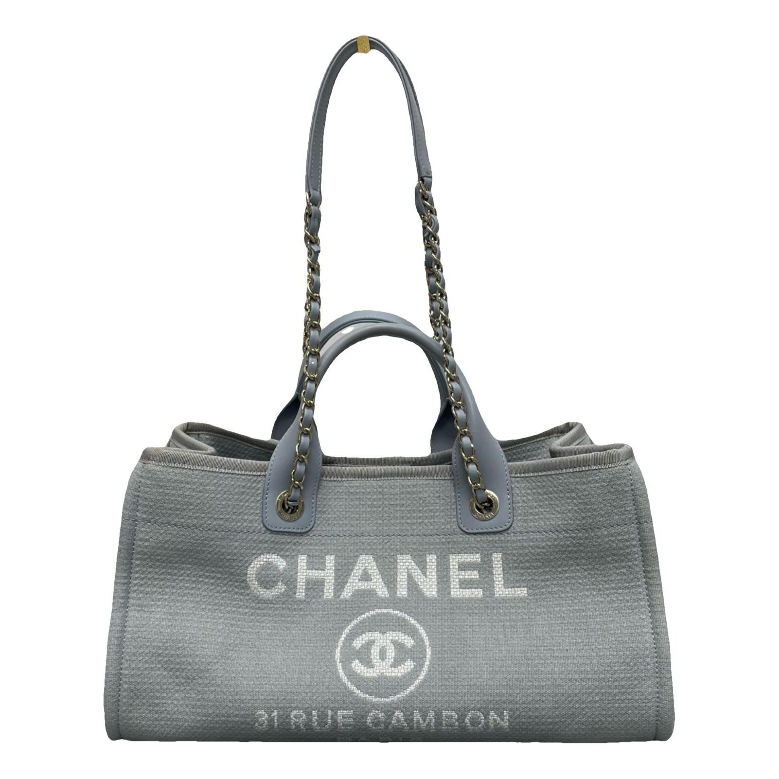 Deauville Chain leather tote