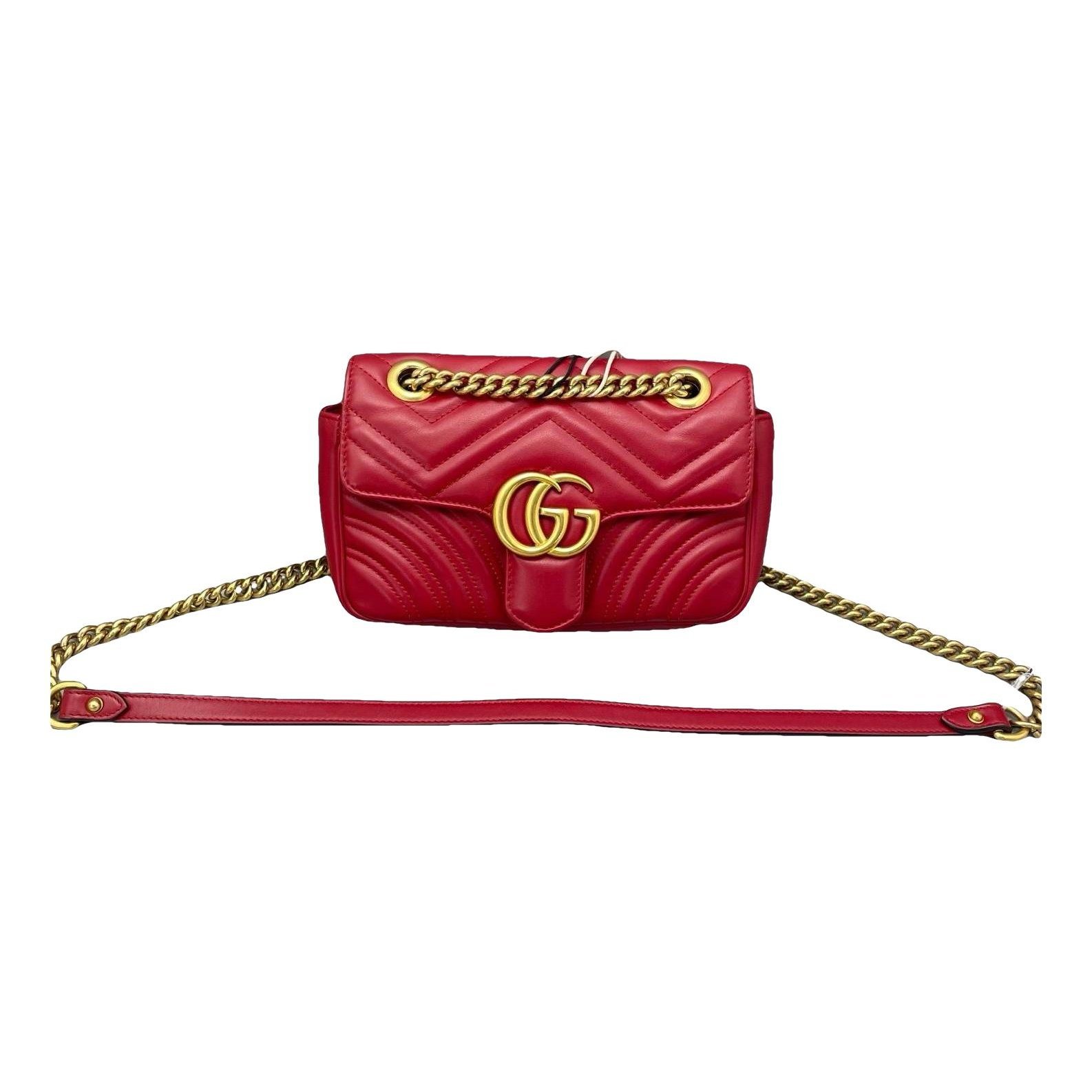 GG Marmont Flap leather handbag