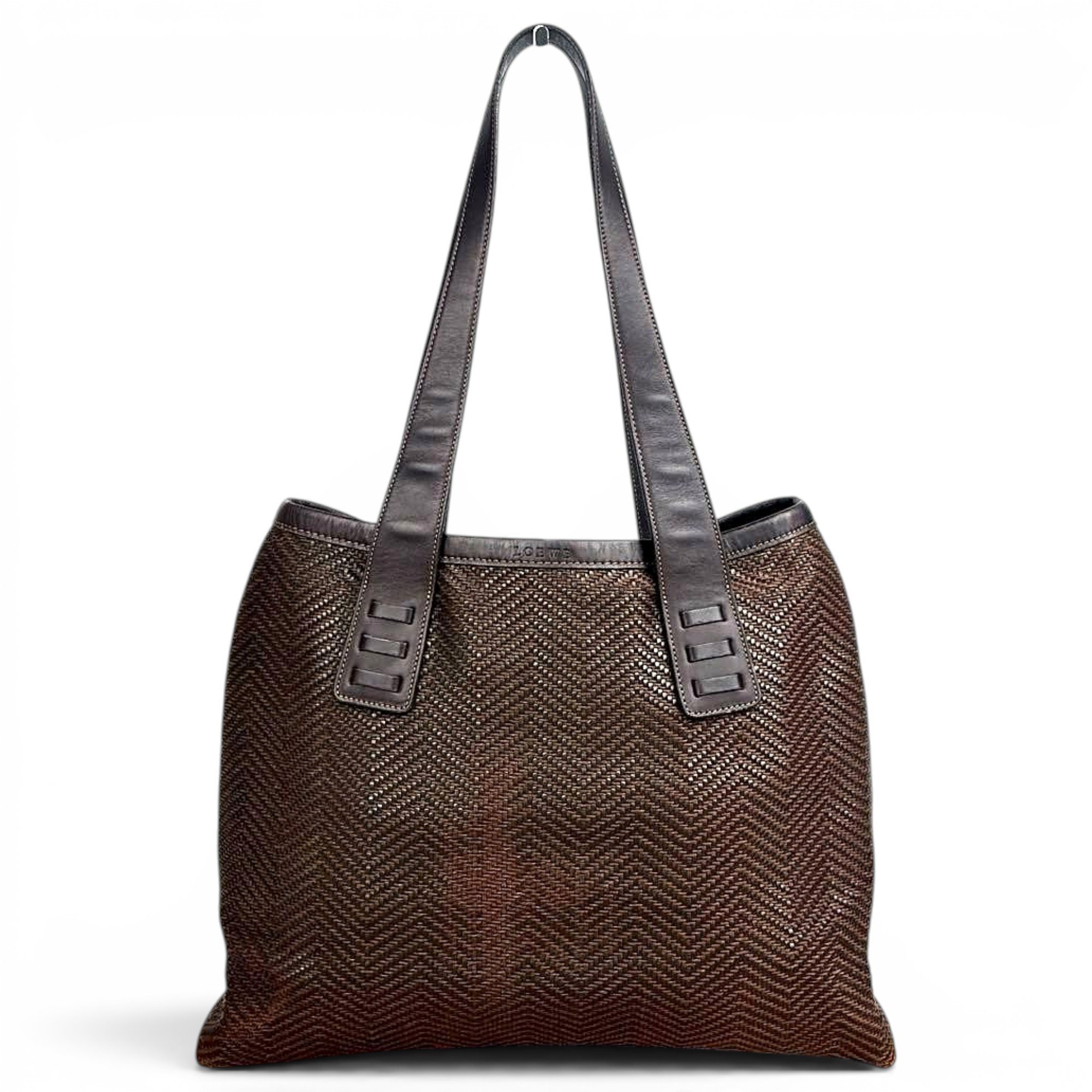 Leather tote