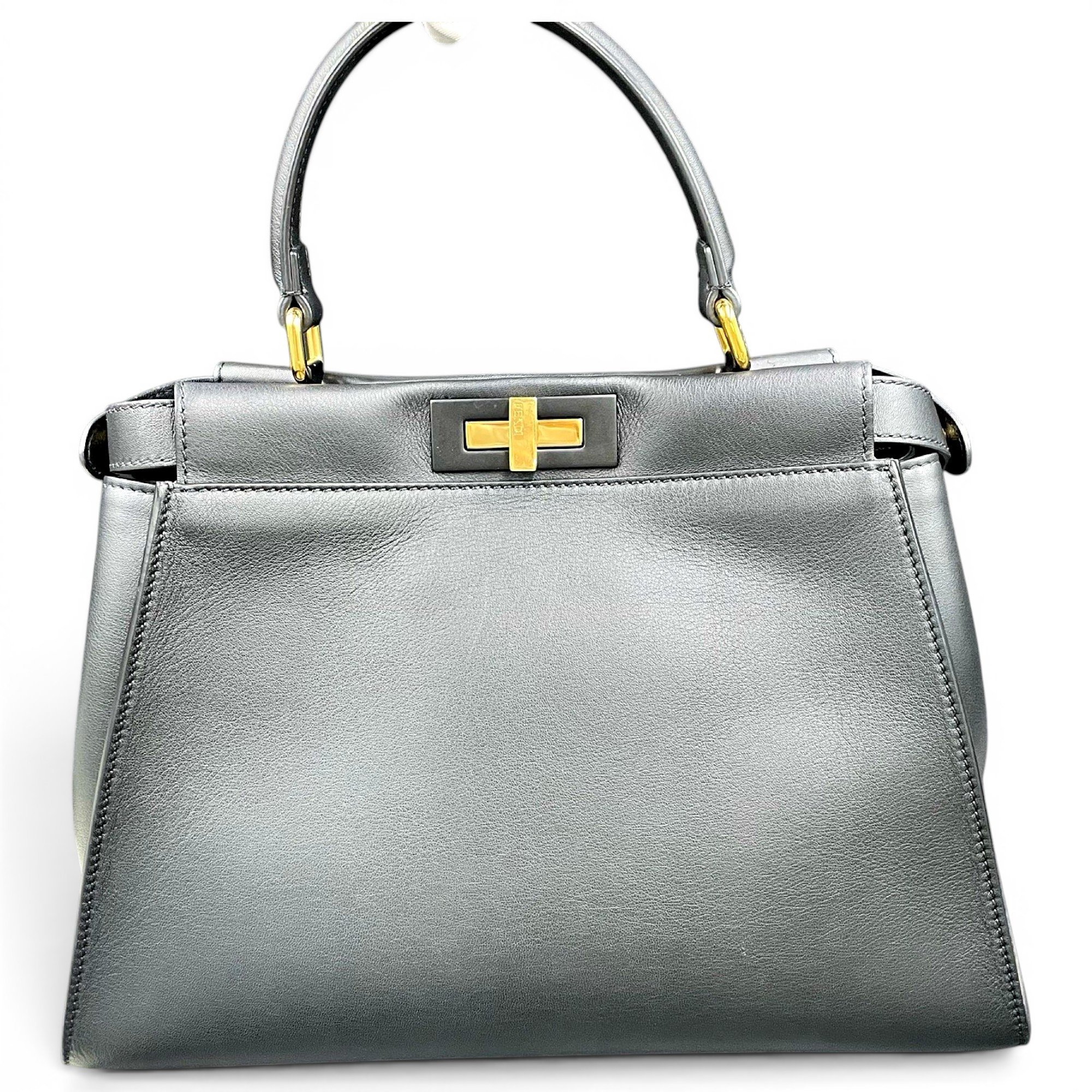 Peekaboo leather handbag