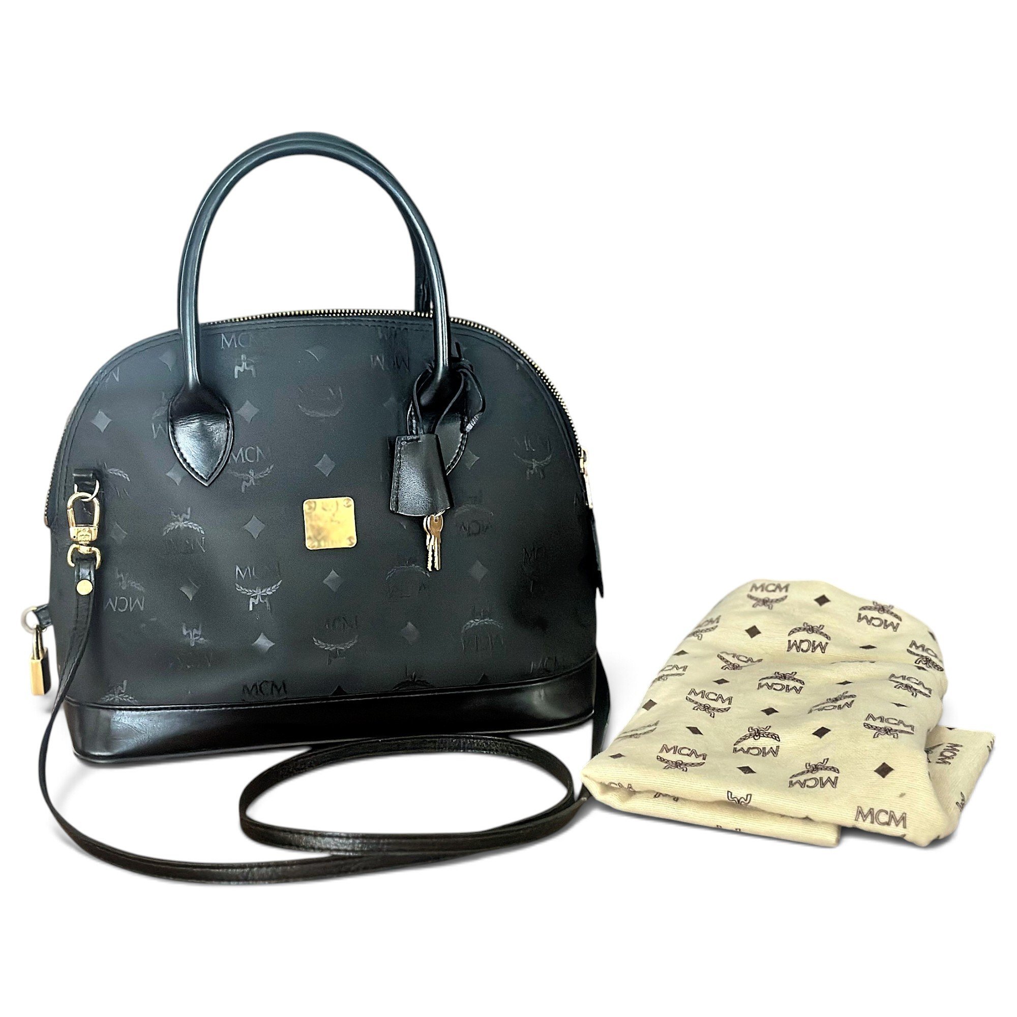Boston vegan leather bowling bag