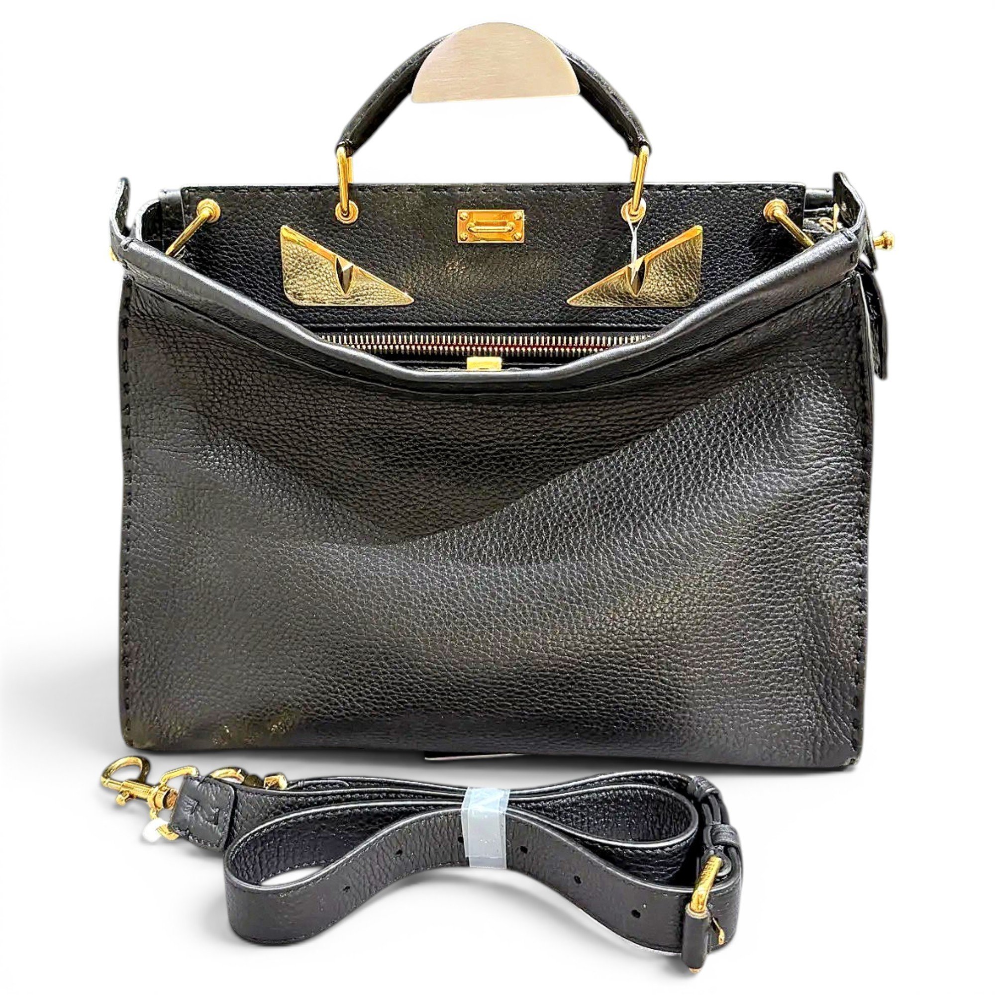 Peekaboo leather handbag
