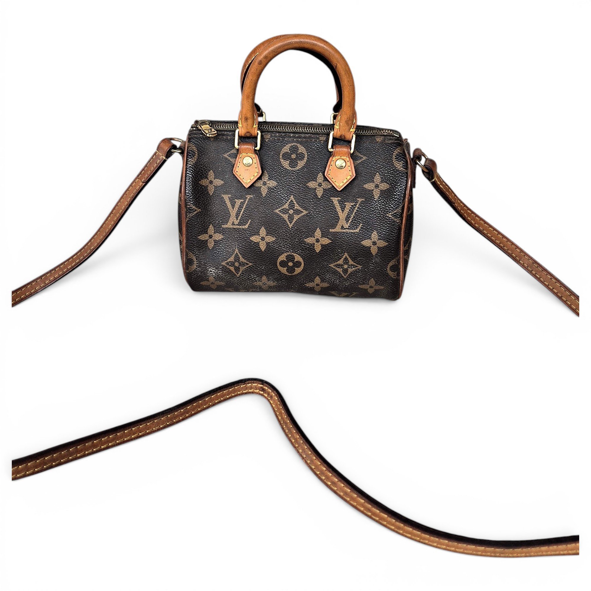 Louis Vuitton Nano Speedy / Mini HL leather handbag