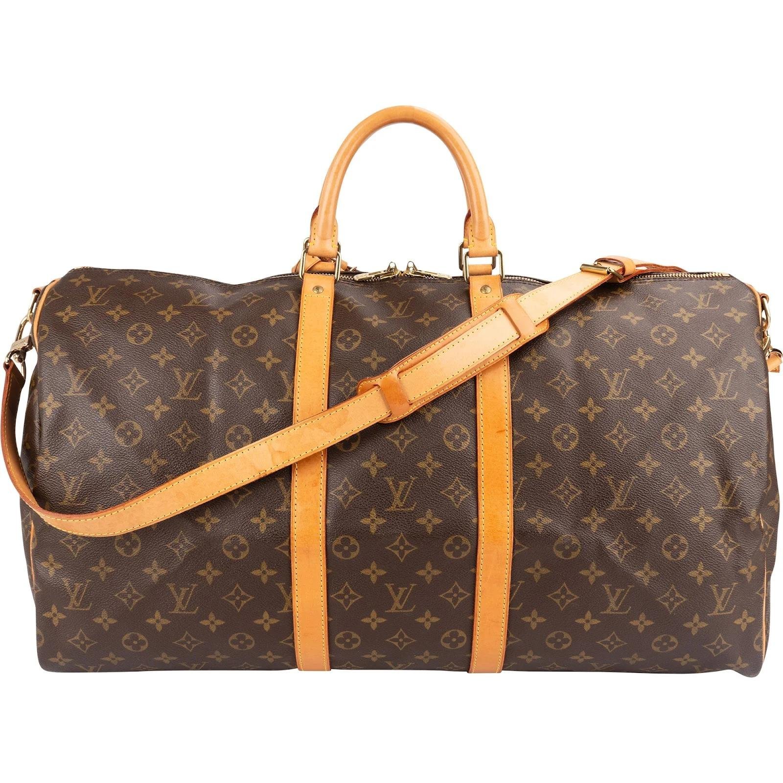 Keepall leather travel bag