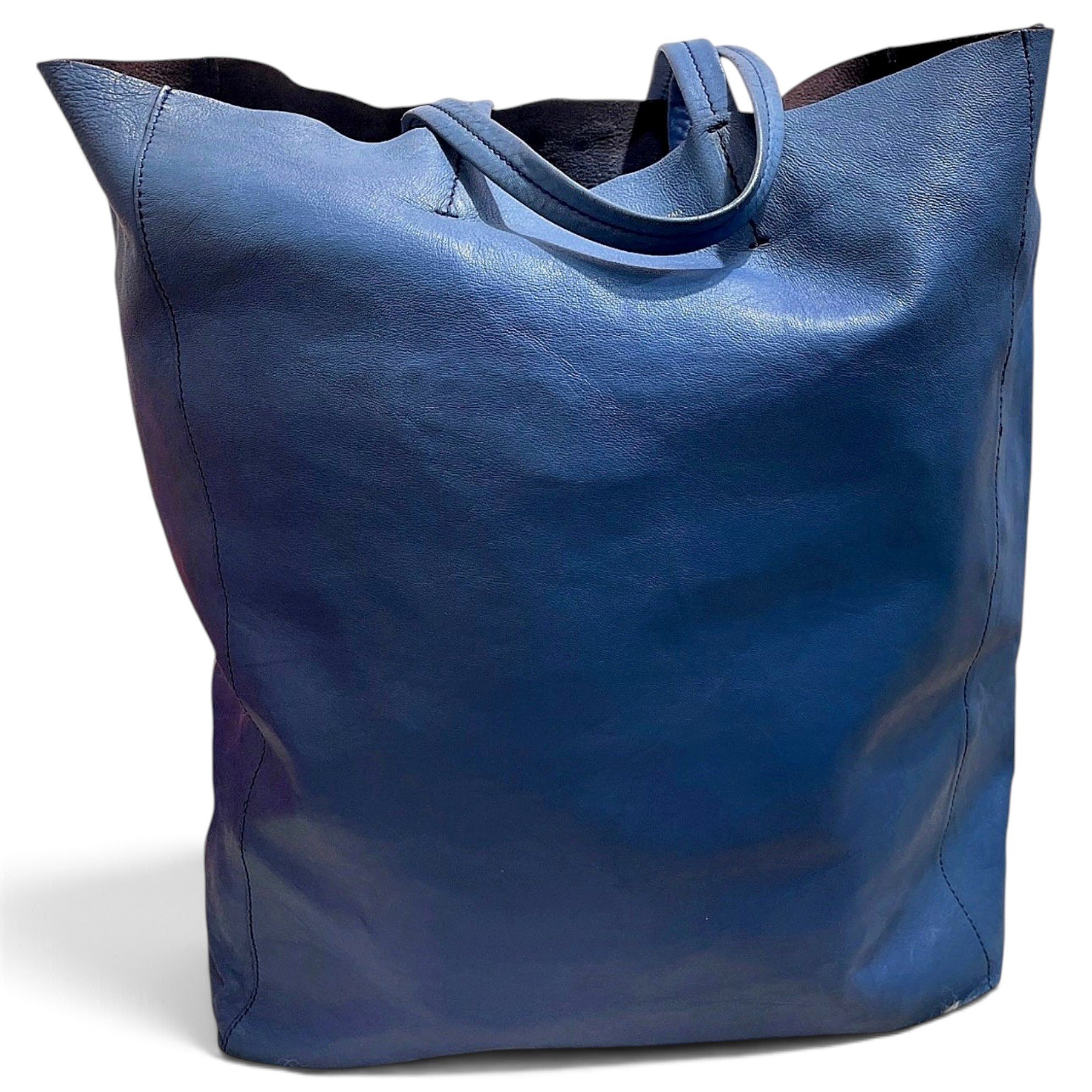 Cabas leather handbag