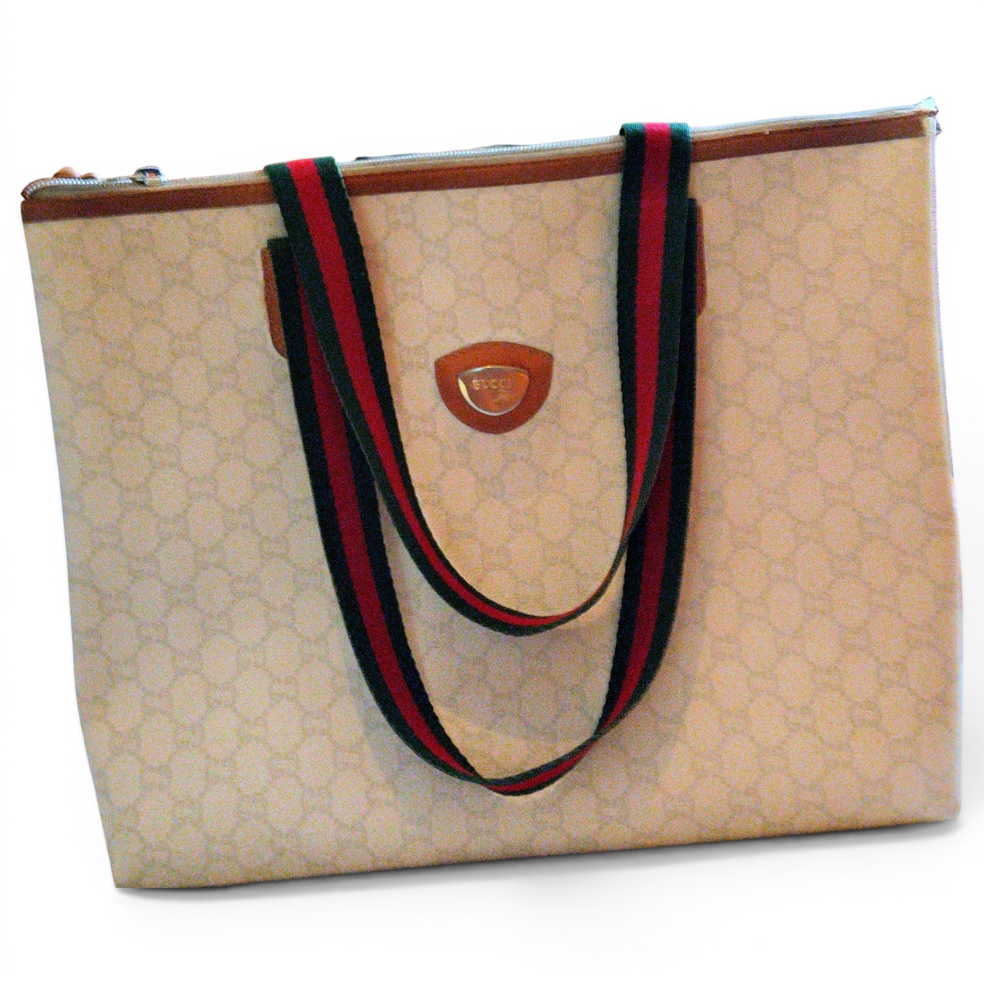 Patent leather tote