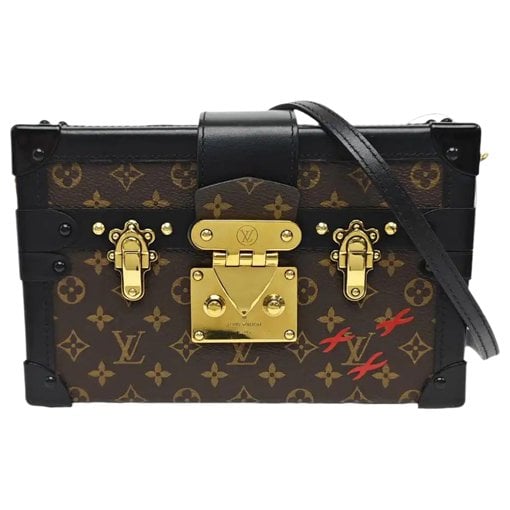 Petite Malle leather handbag