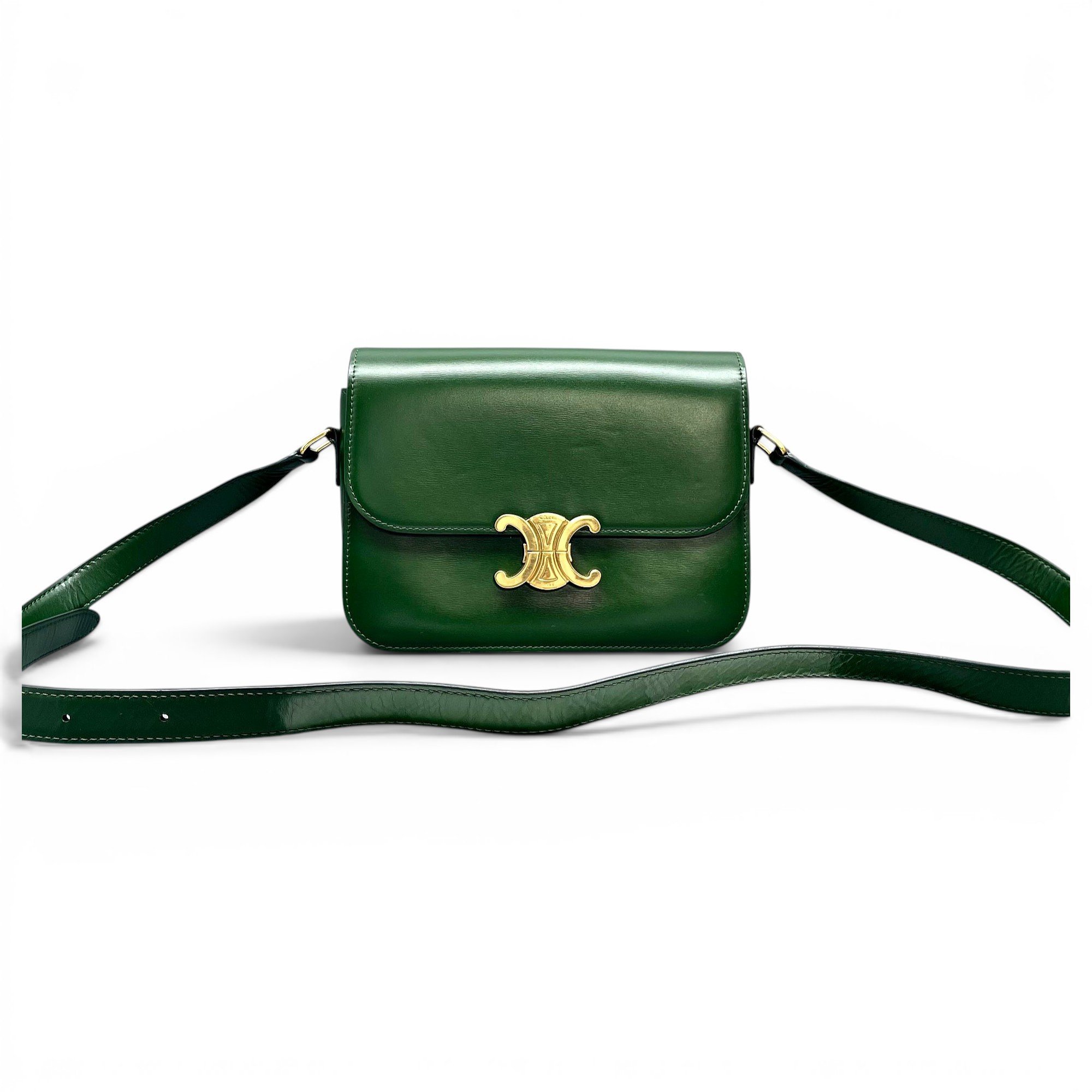 Triomphe leather handbag