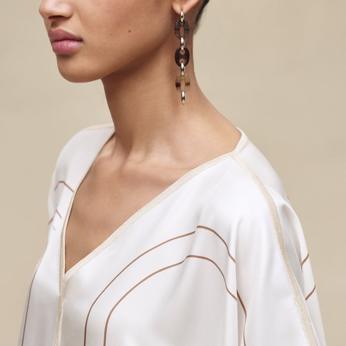 Blanc Nacre "Brides De Gala" Caftan