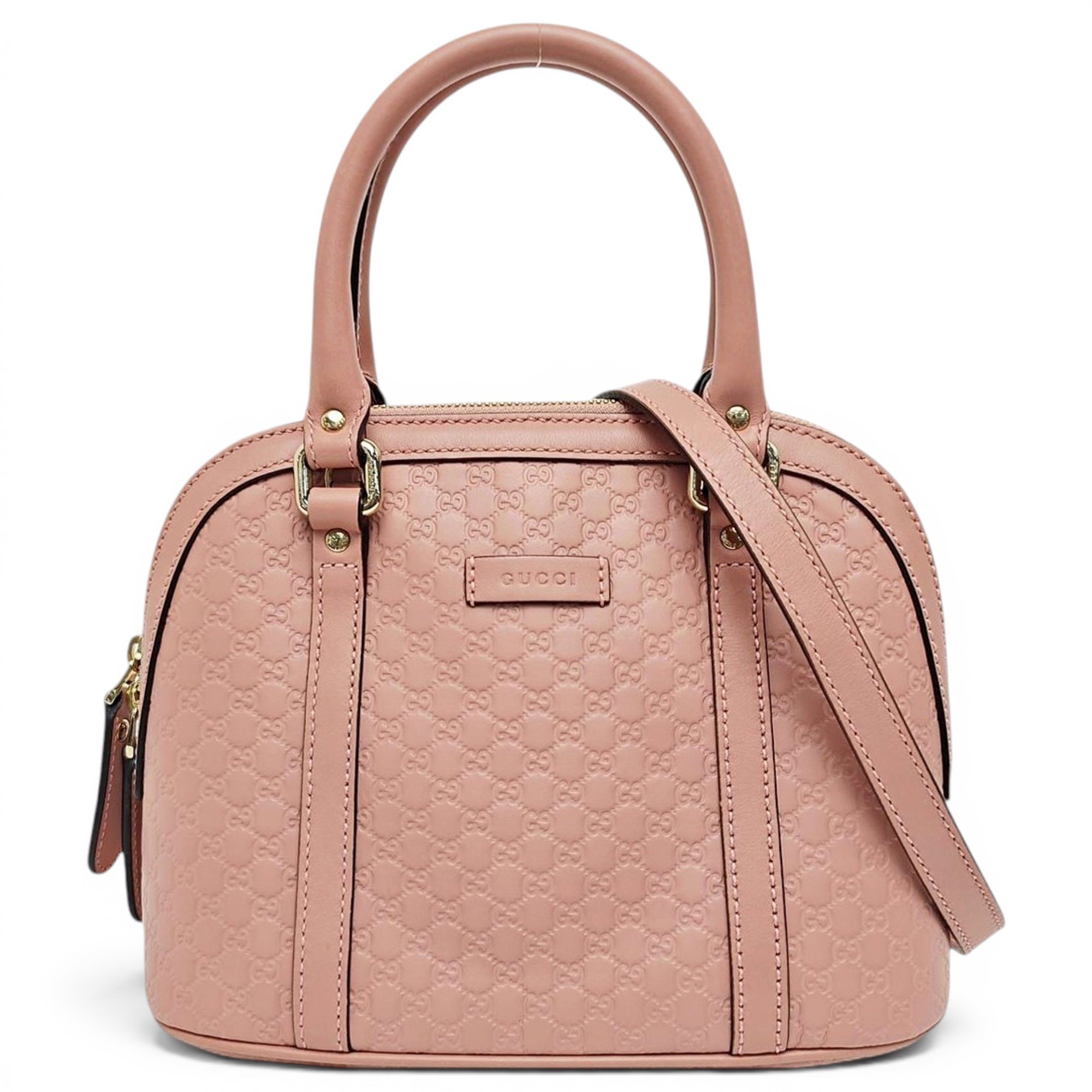Dôme leather handbag