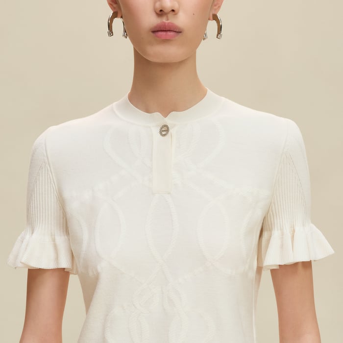 Blanc Naturel "Palefroi Remix" Short-sleeve Sweater