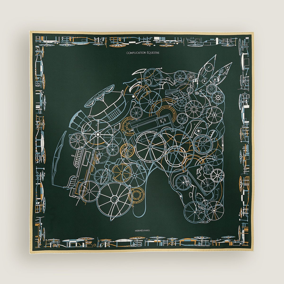 Lenço 90 Complication équestre