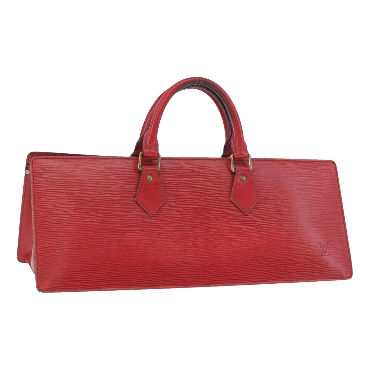 Triangle leather handbag