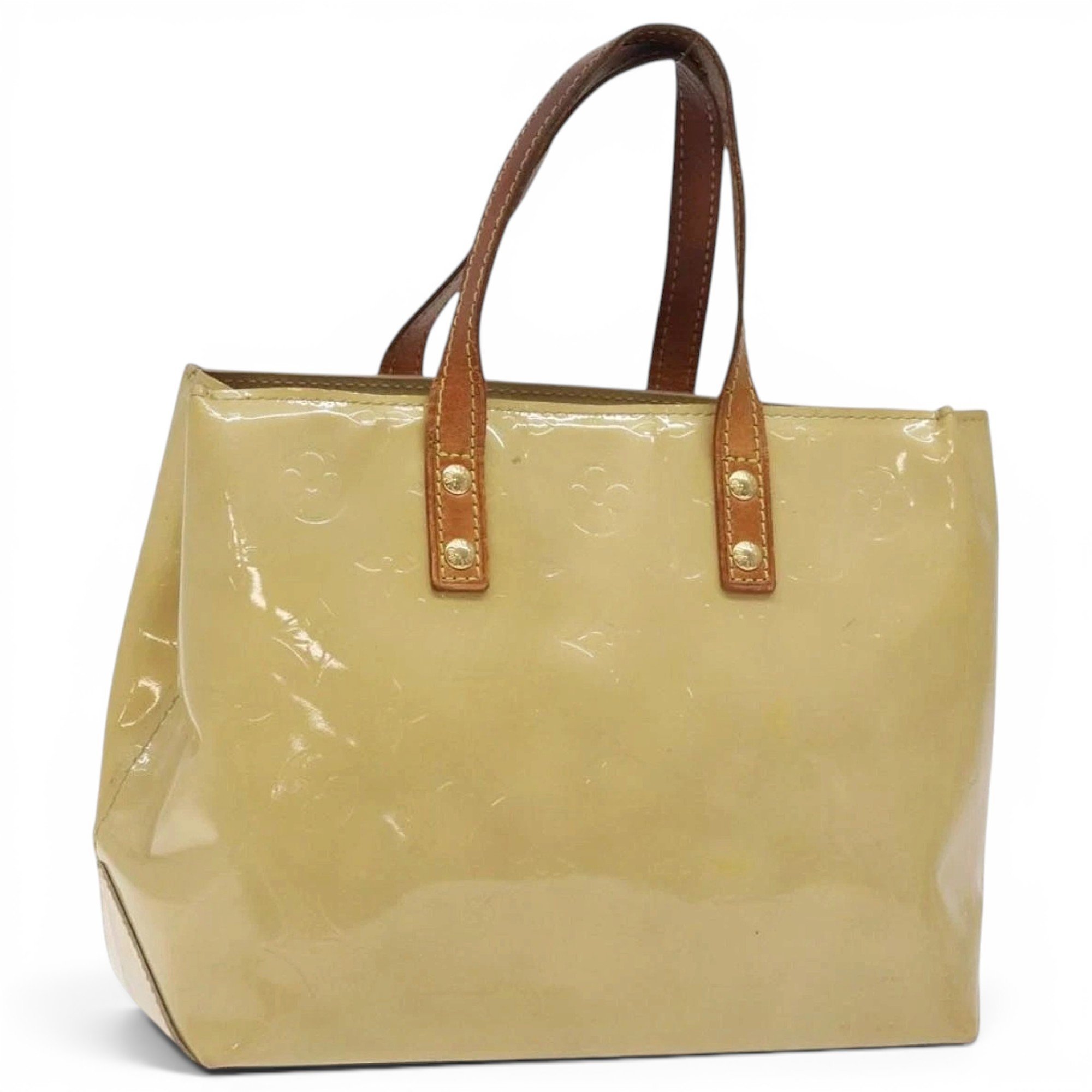 Patent leather handbag
