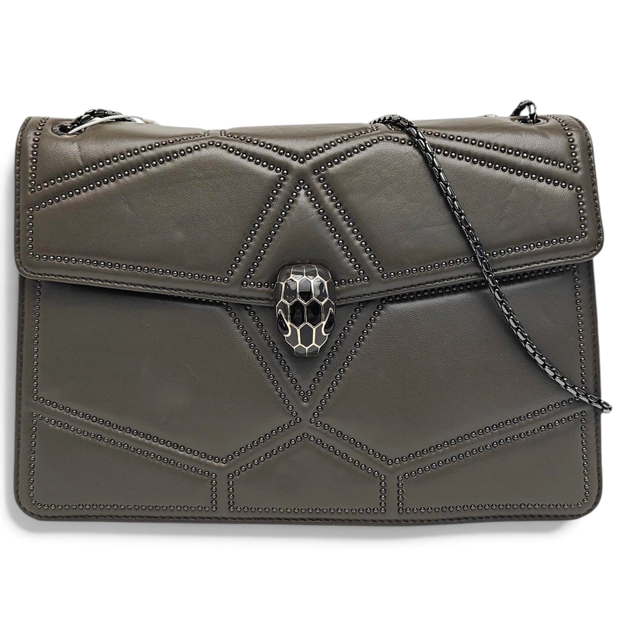 Bvlgari Serpenti leather handbag