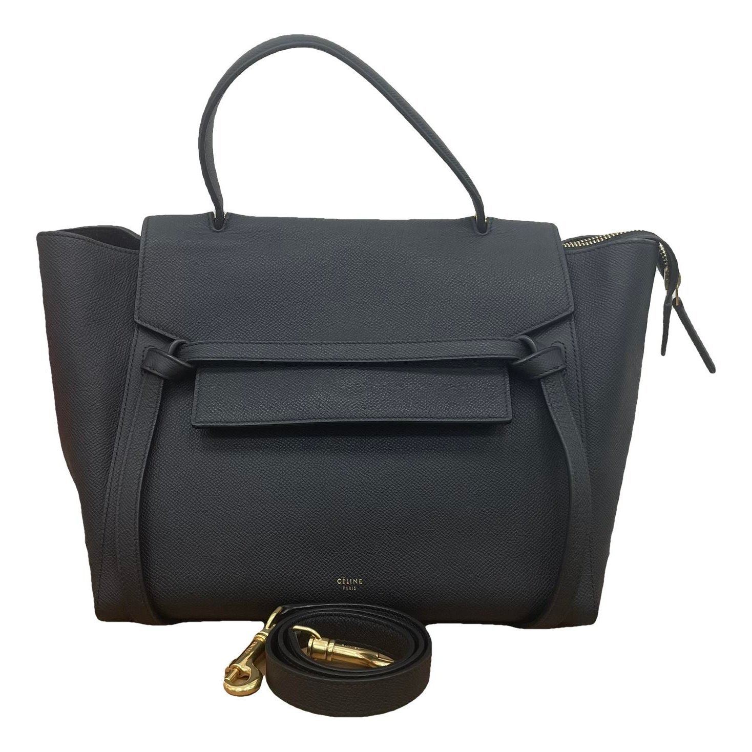 Belt leather handbag