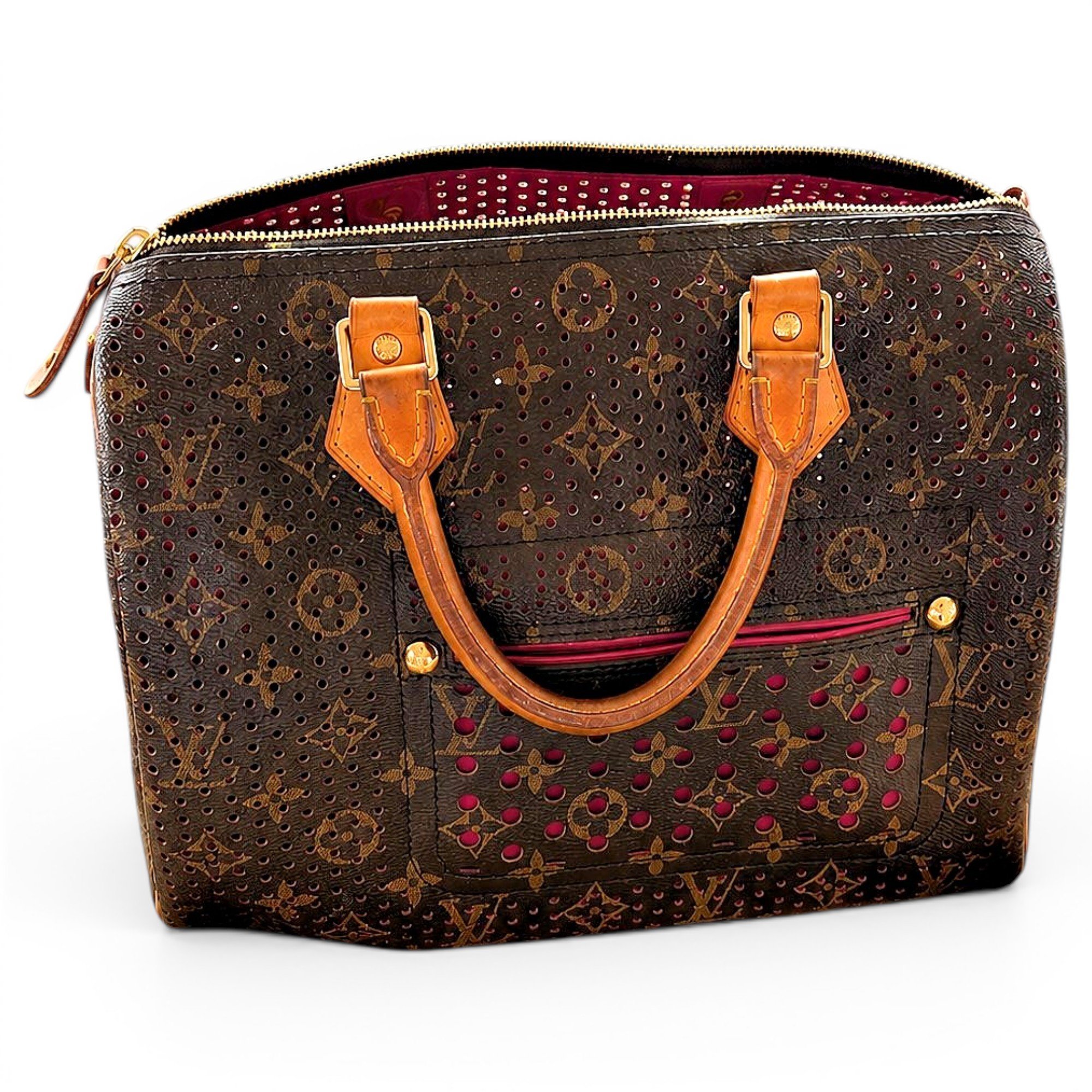 Speedy leather handbag