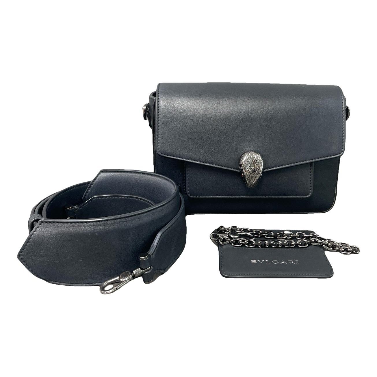 Serpenti leather handbag