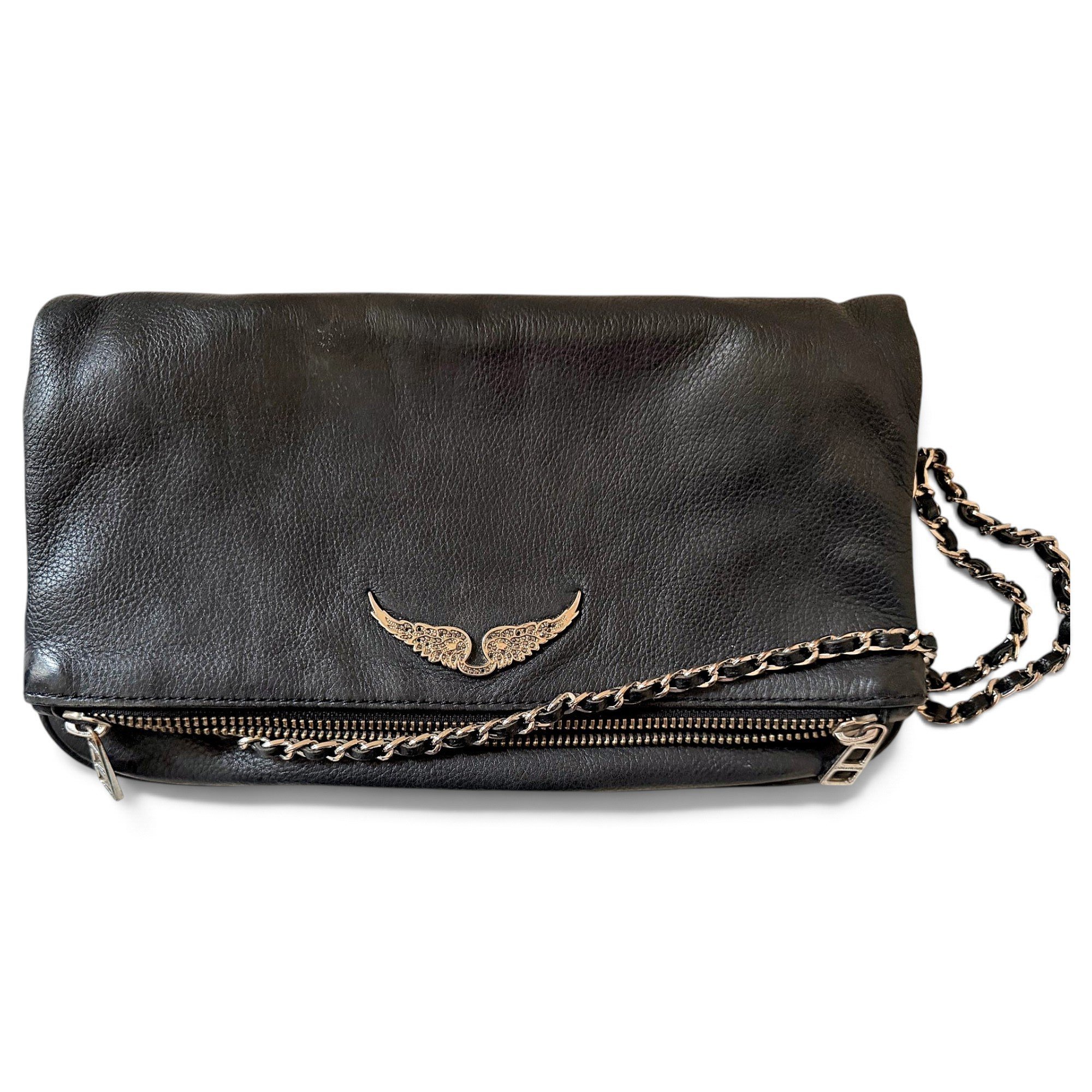 Rock leather crossbody bag