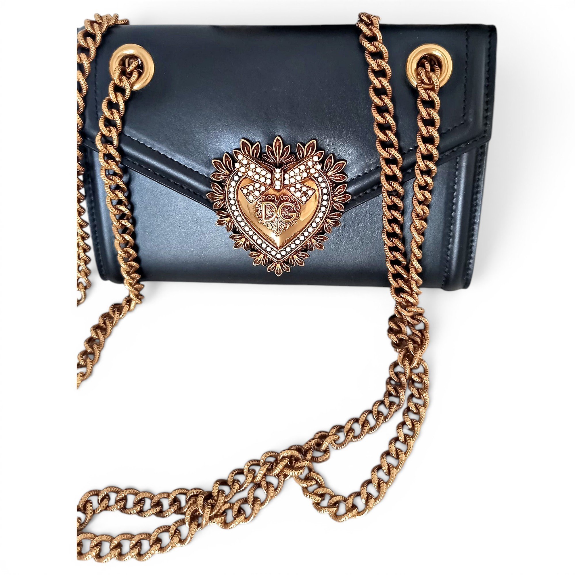 Leather clutch bag