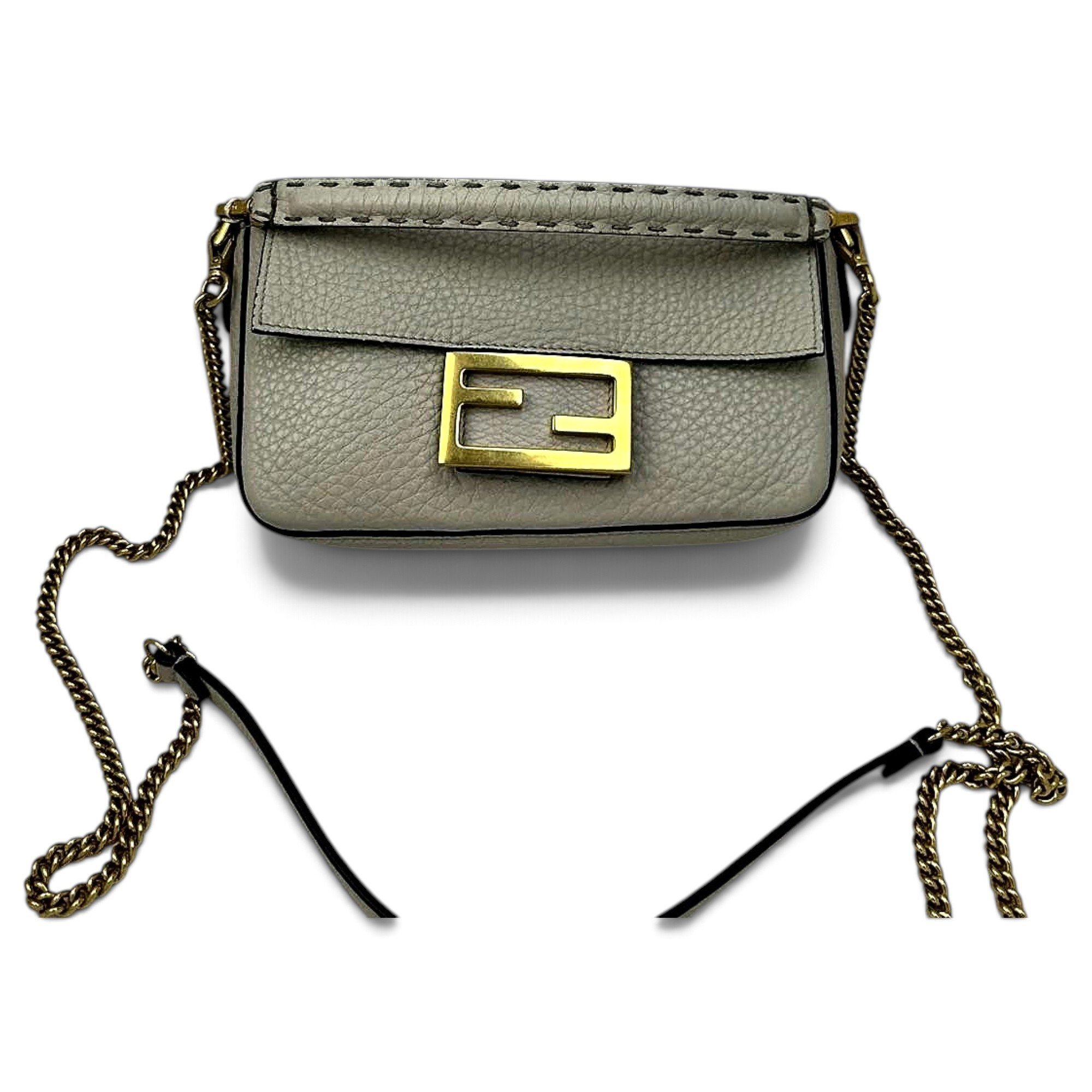 Baguette leather handbag
