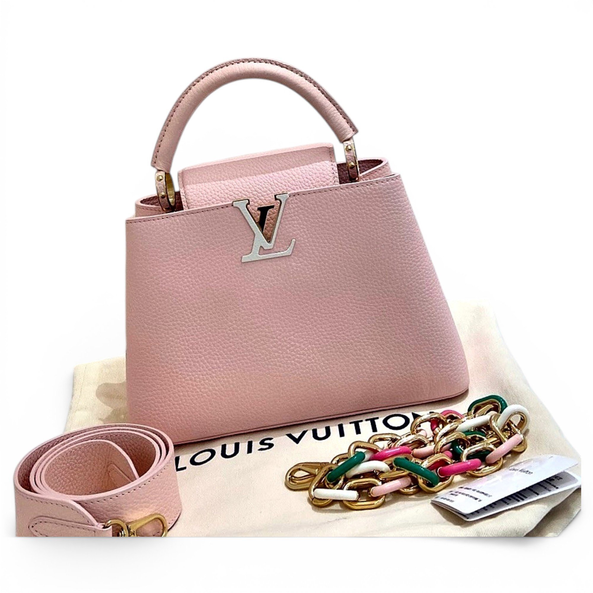 Capucines leather handbag