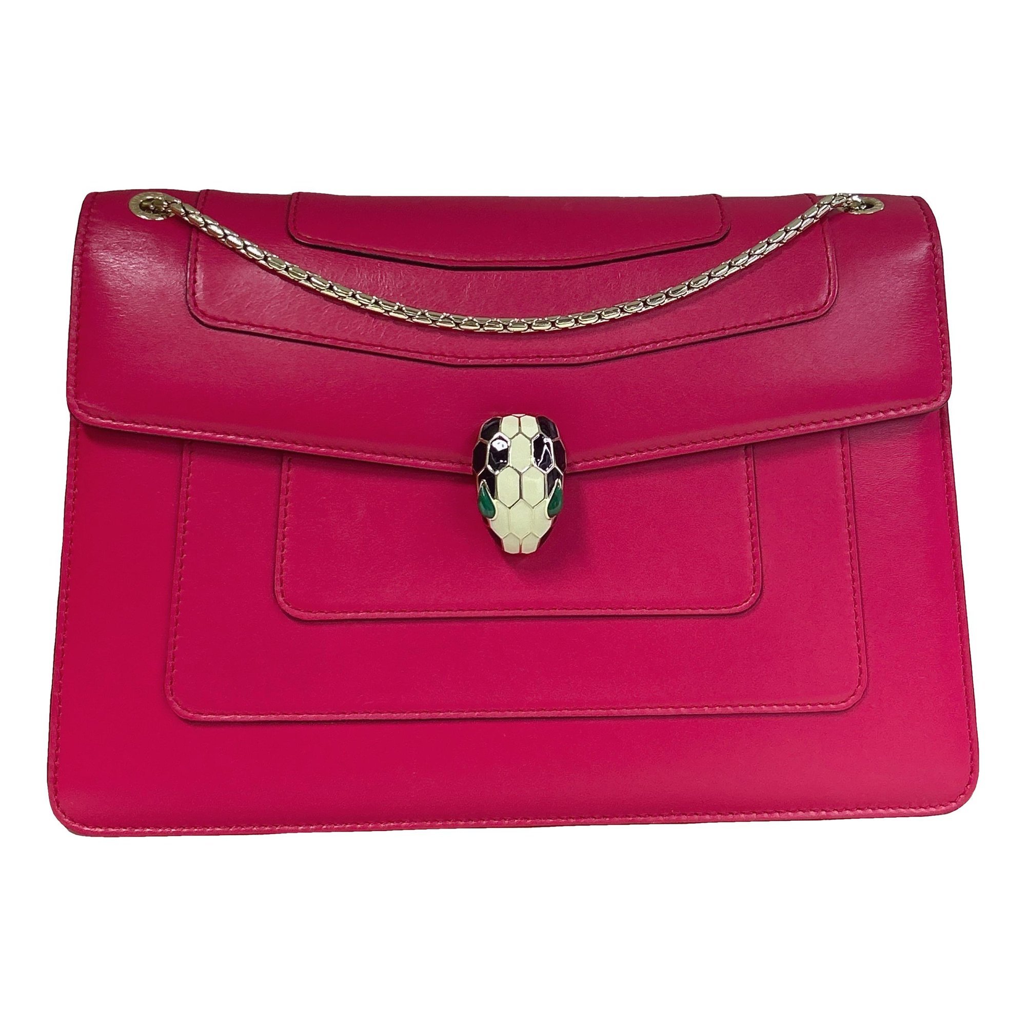 Serpenti leather handbag