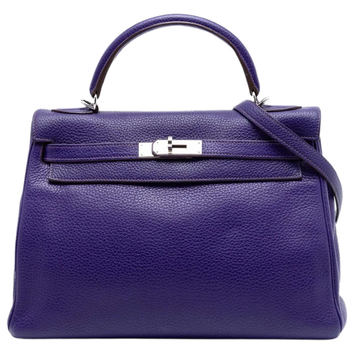 H leather satchel