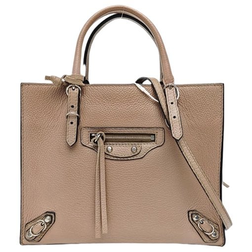 Papier leather handbag