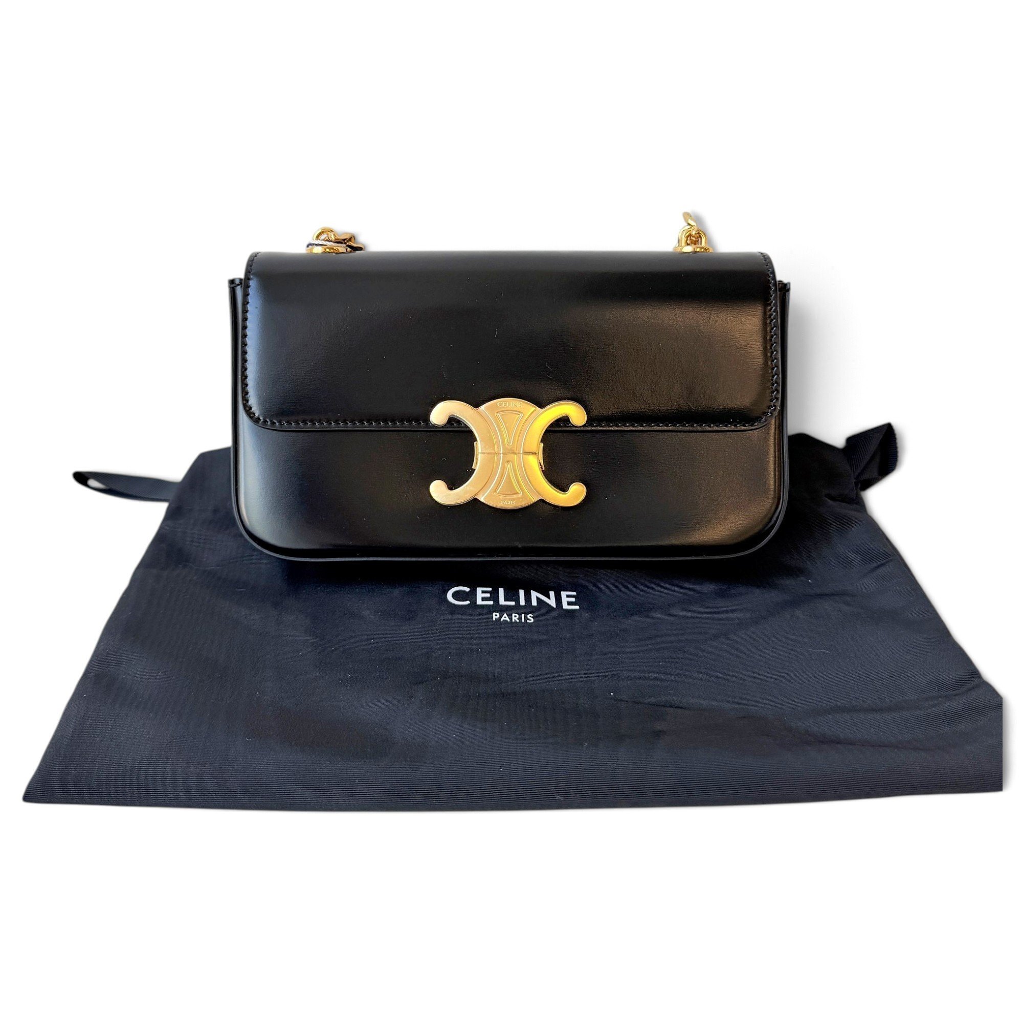 Triomphe leather handbag