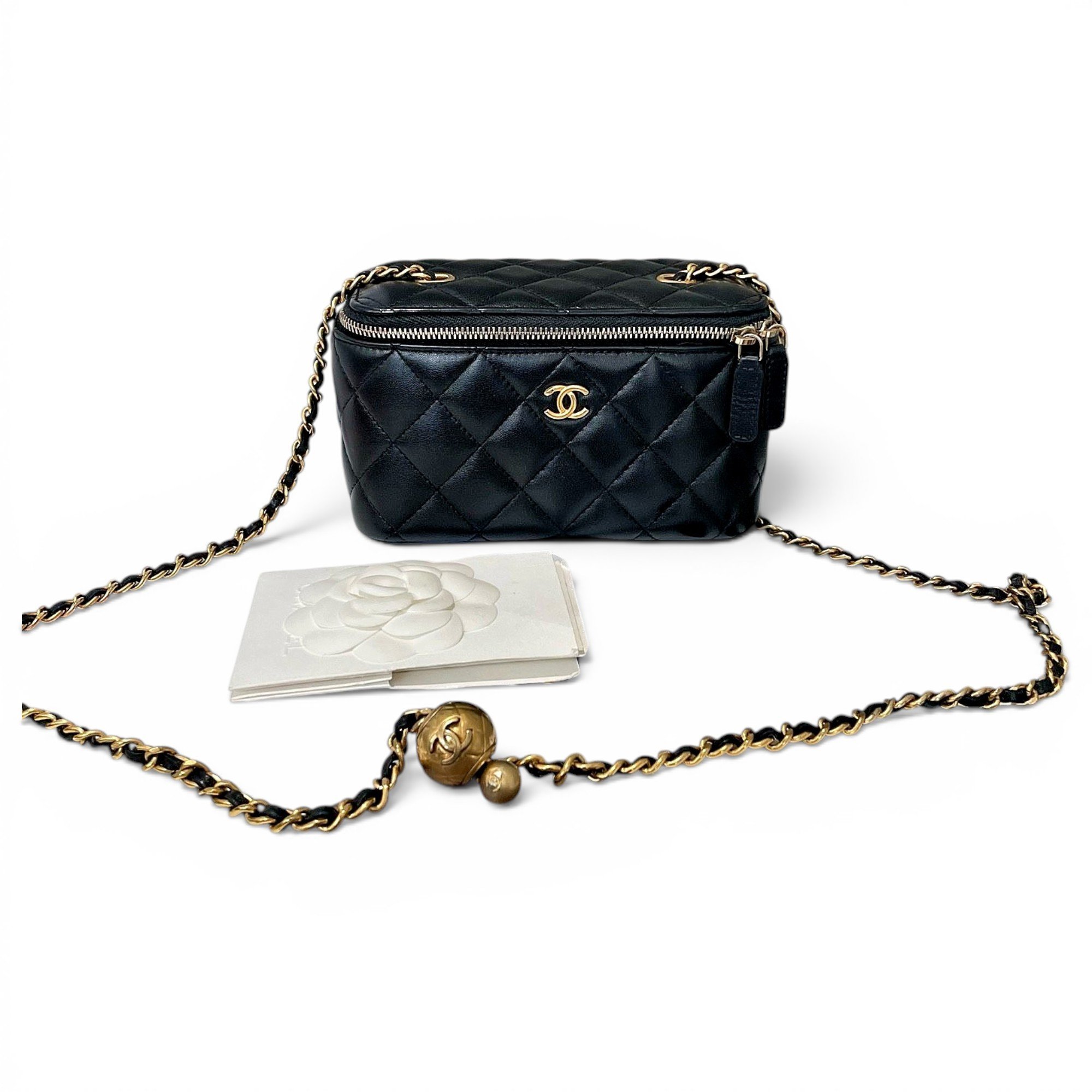 Vanity leather handbag