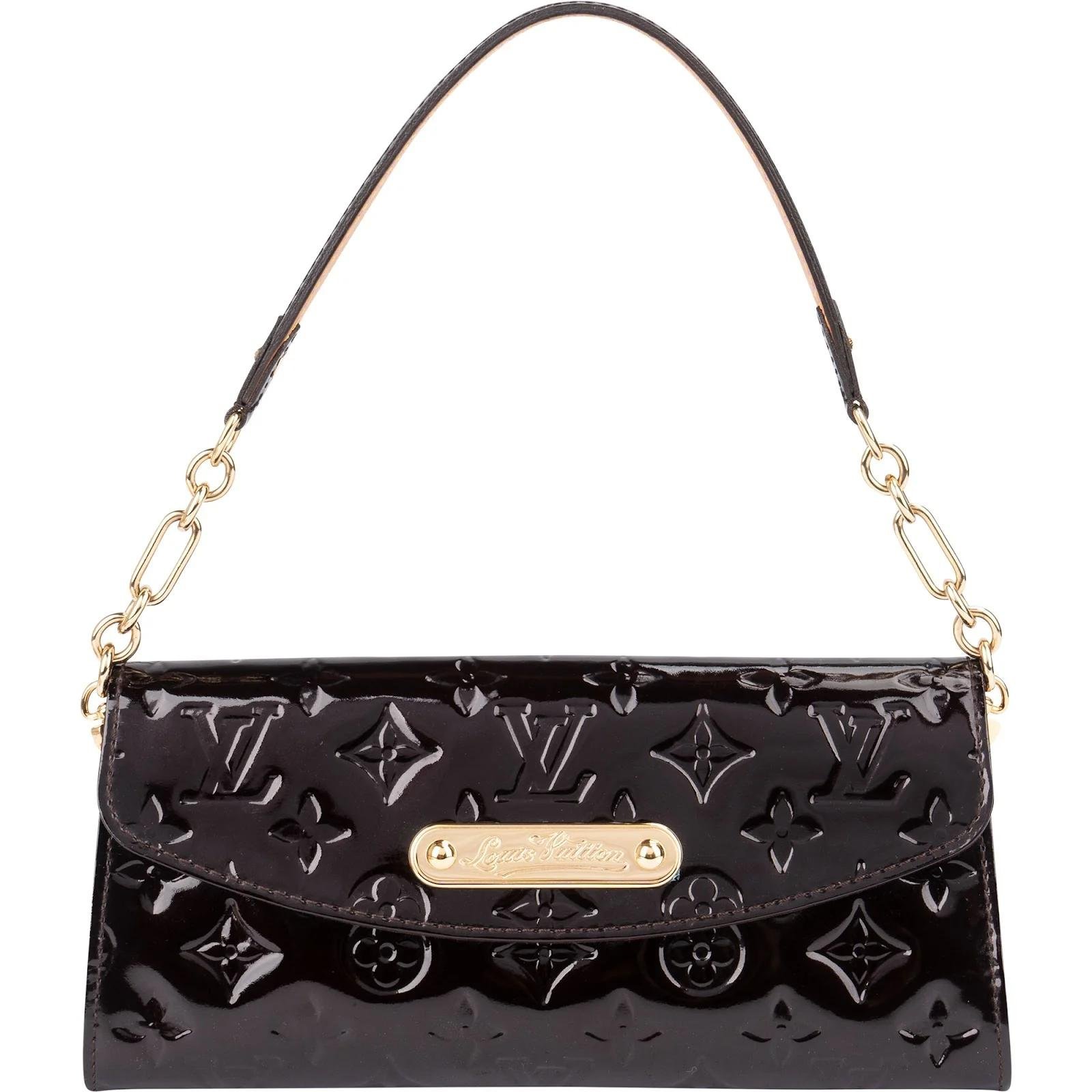 Sunset Boulevard patent leather handbag