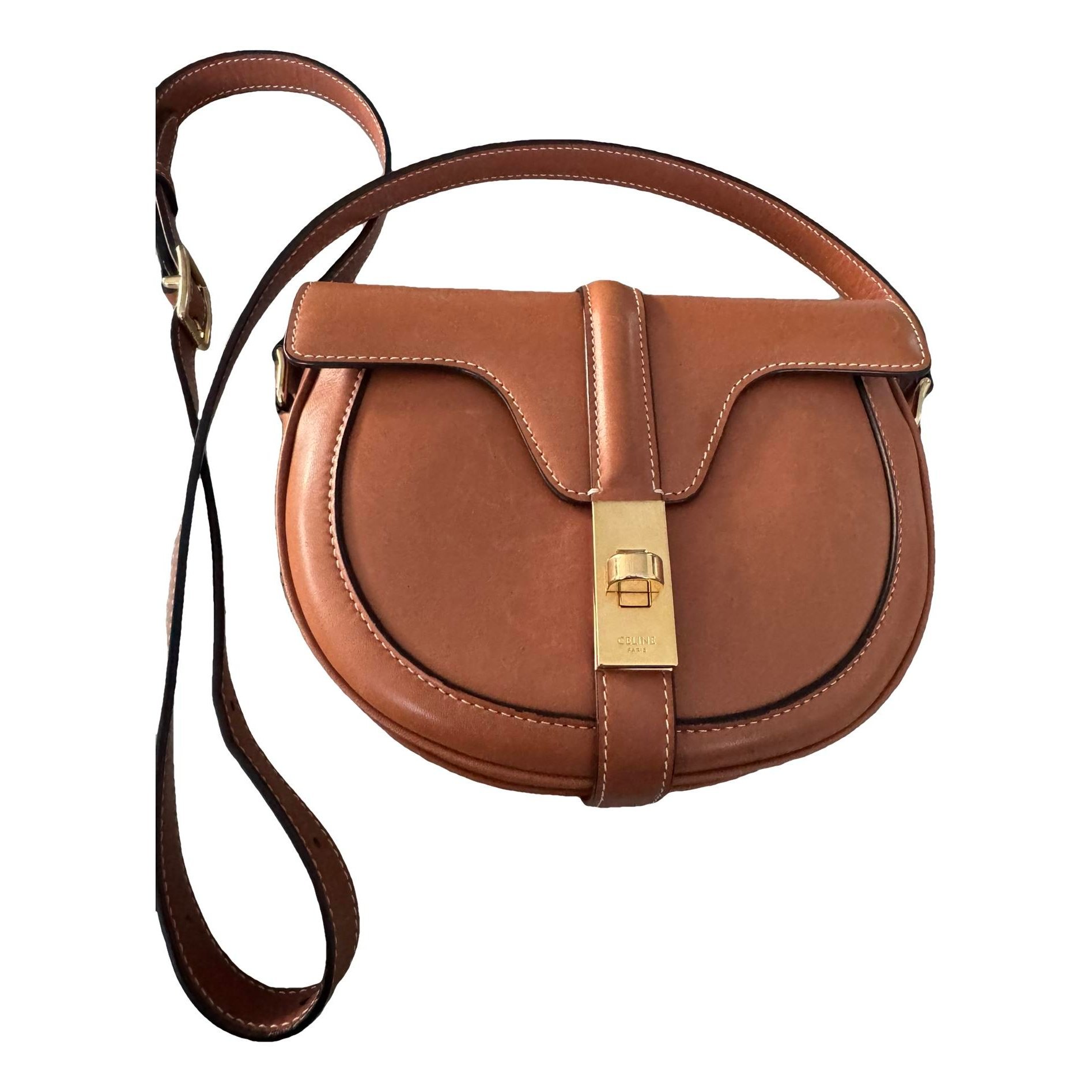 SAC 16 BESACE leather handbag