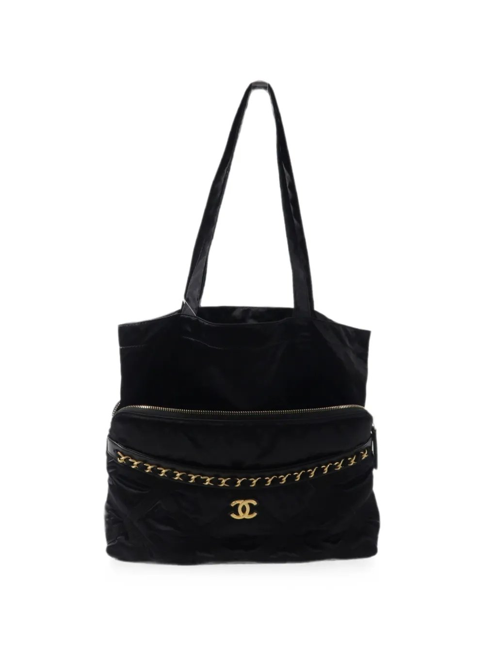 logo-plaque tote bag