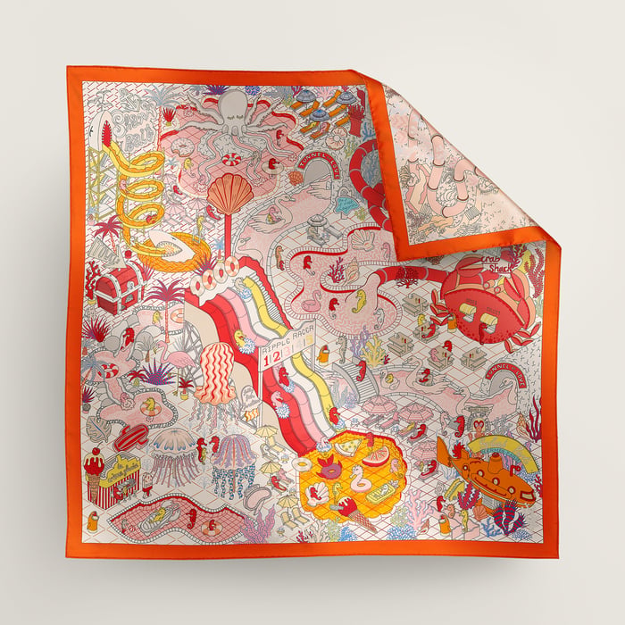 Splash Park Double Face Scarf 90