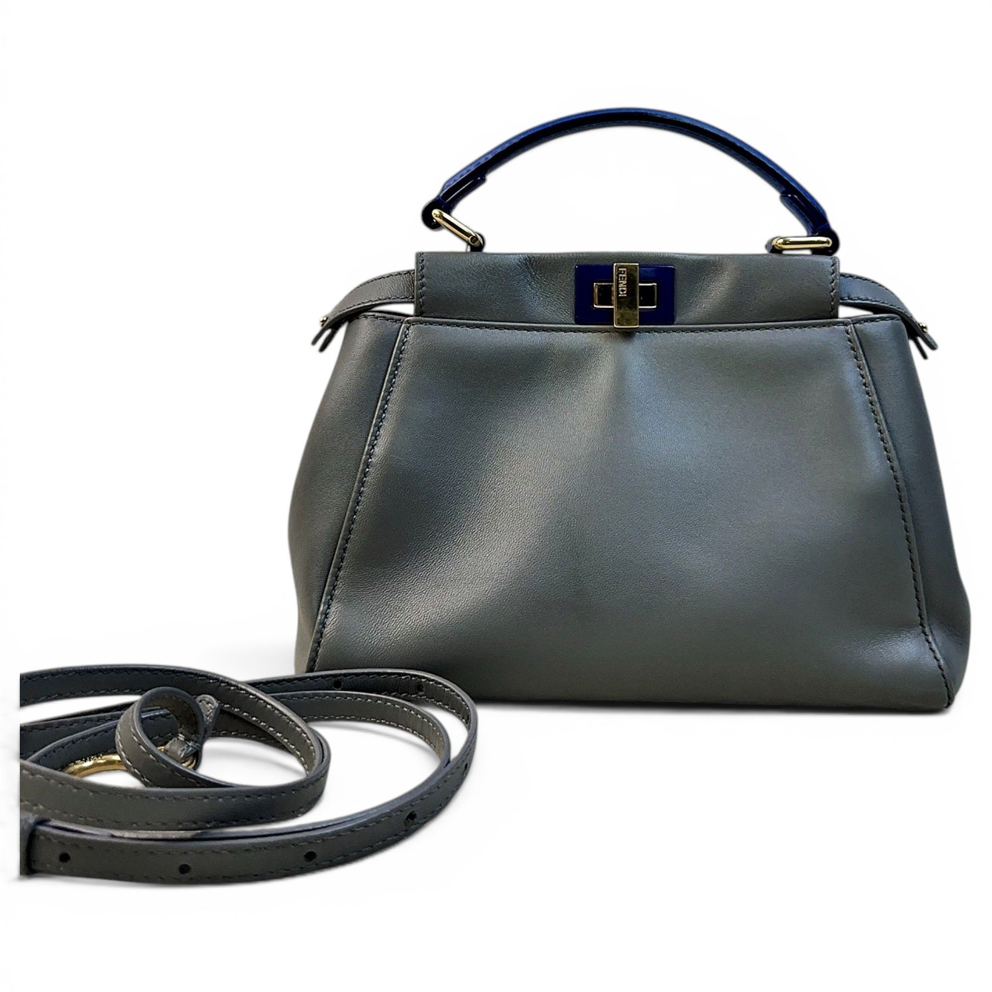 Peekaboo leather handbag