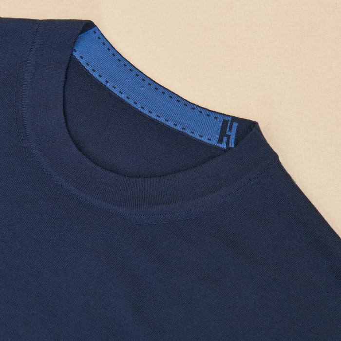 Marine "Detail H" Crewneck Sweater