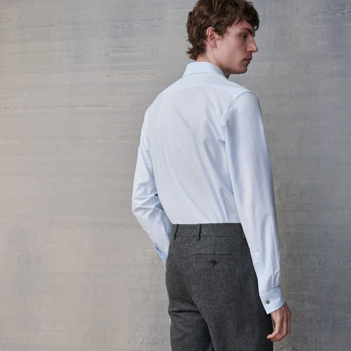 Bleu Pâle "Faux Unis" Fitted Shirt