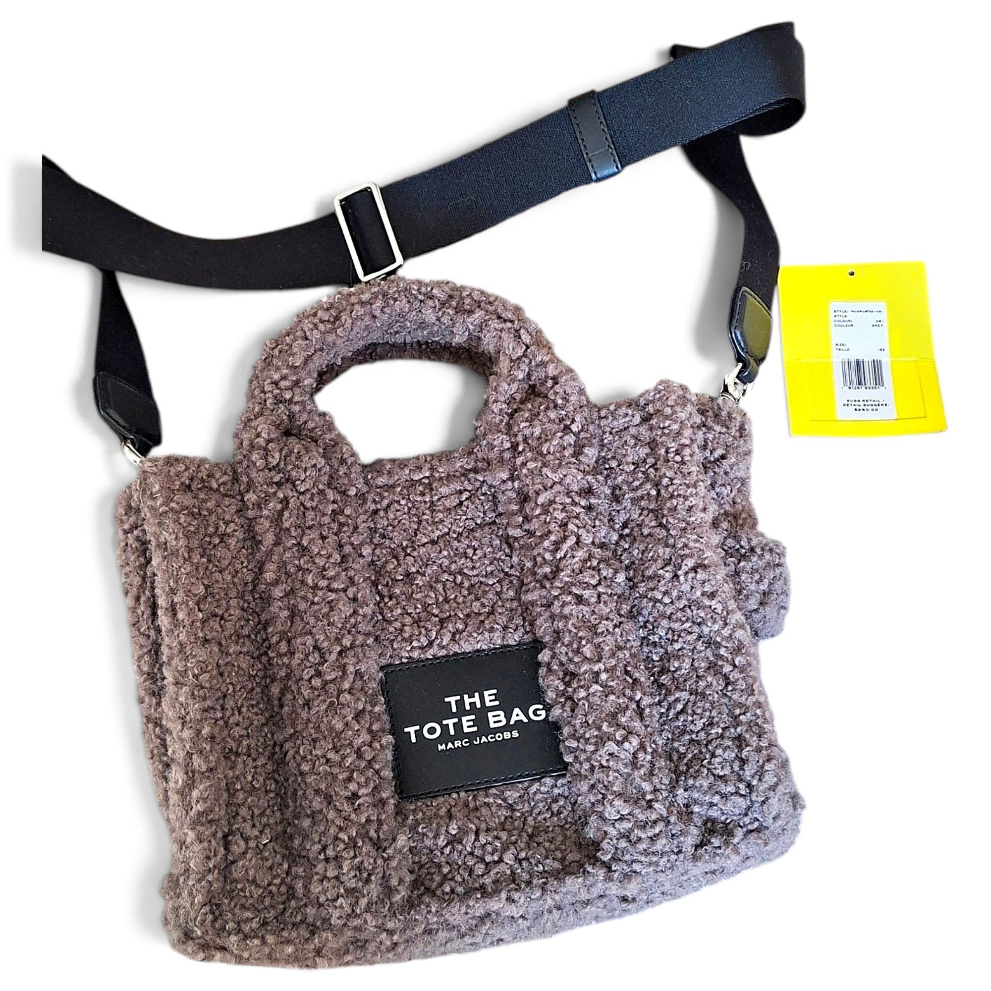 The Tag Tote faux fur tote