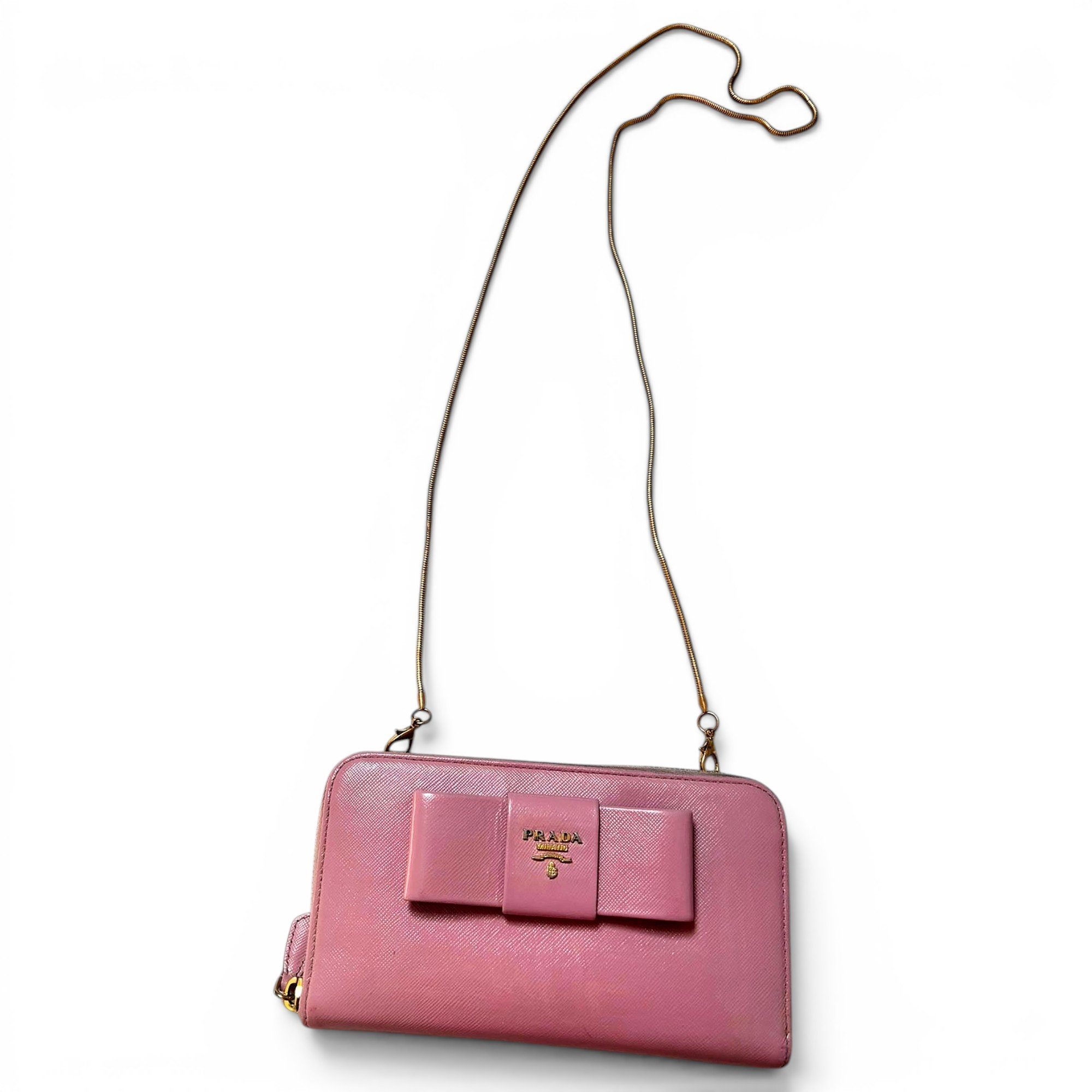 Leather clutch bag