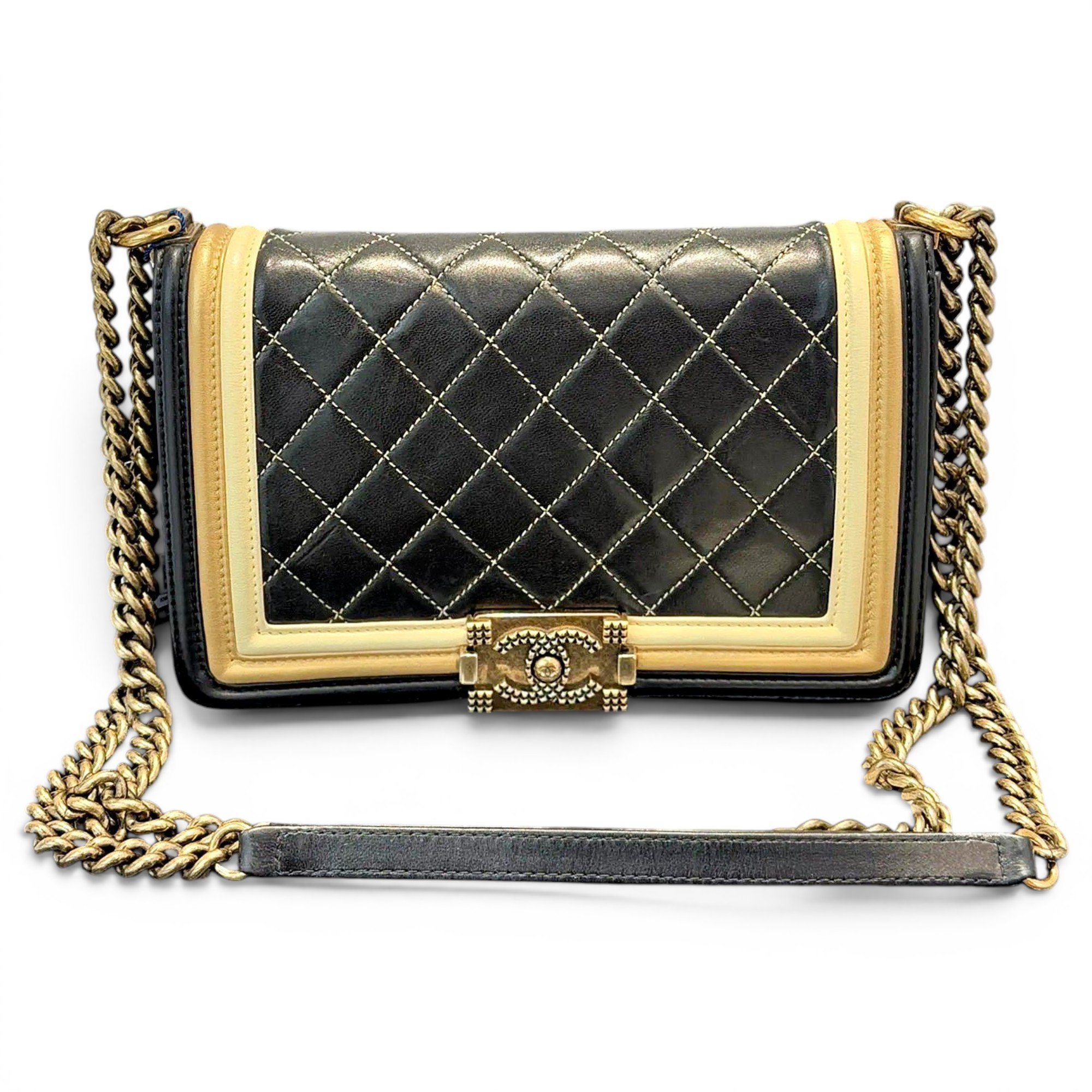Boy leather crossbody bag