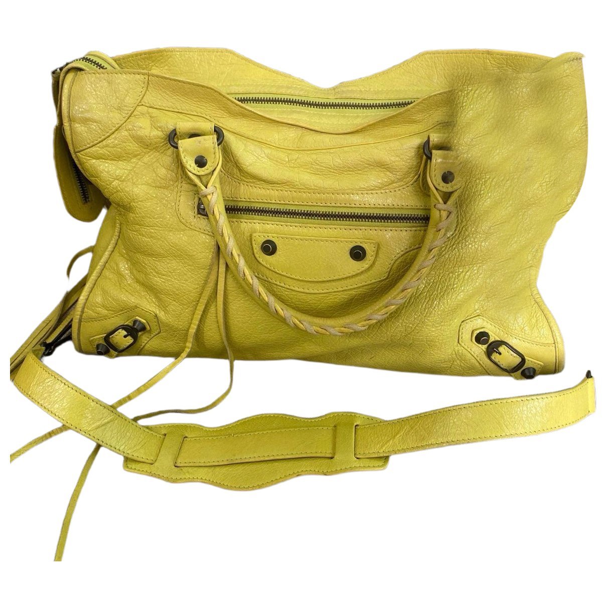 Classic Metalic leather handbag