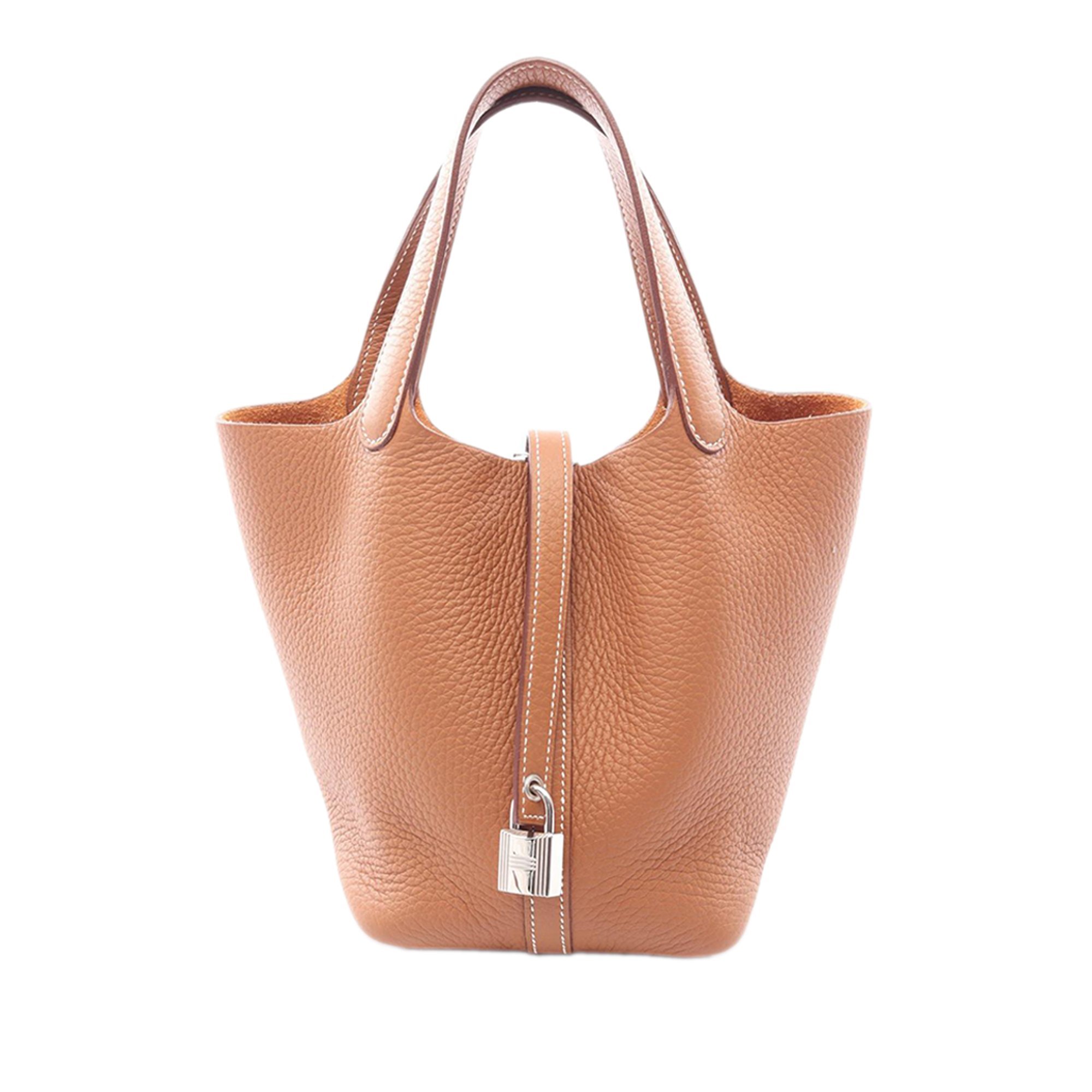 Hermes Picotin 18 Handbag Clemence Leather
