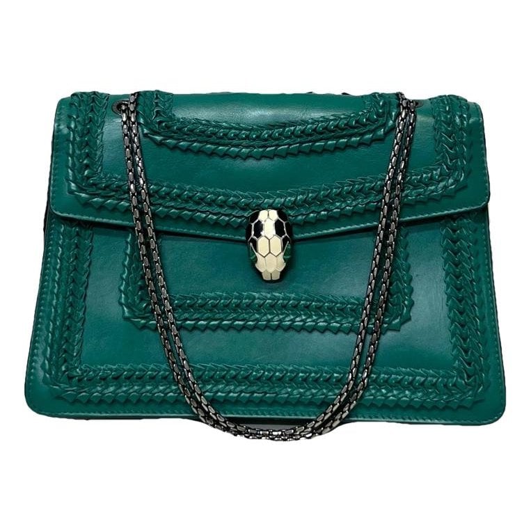 Serpenti leather handbag